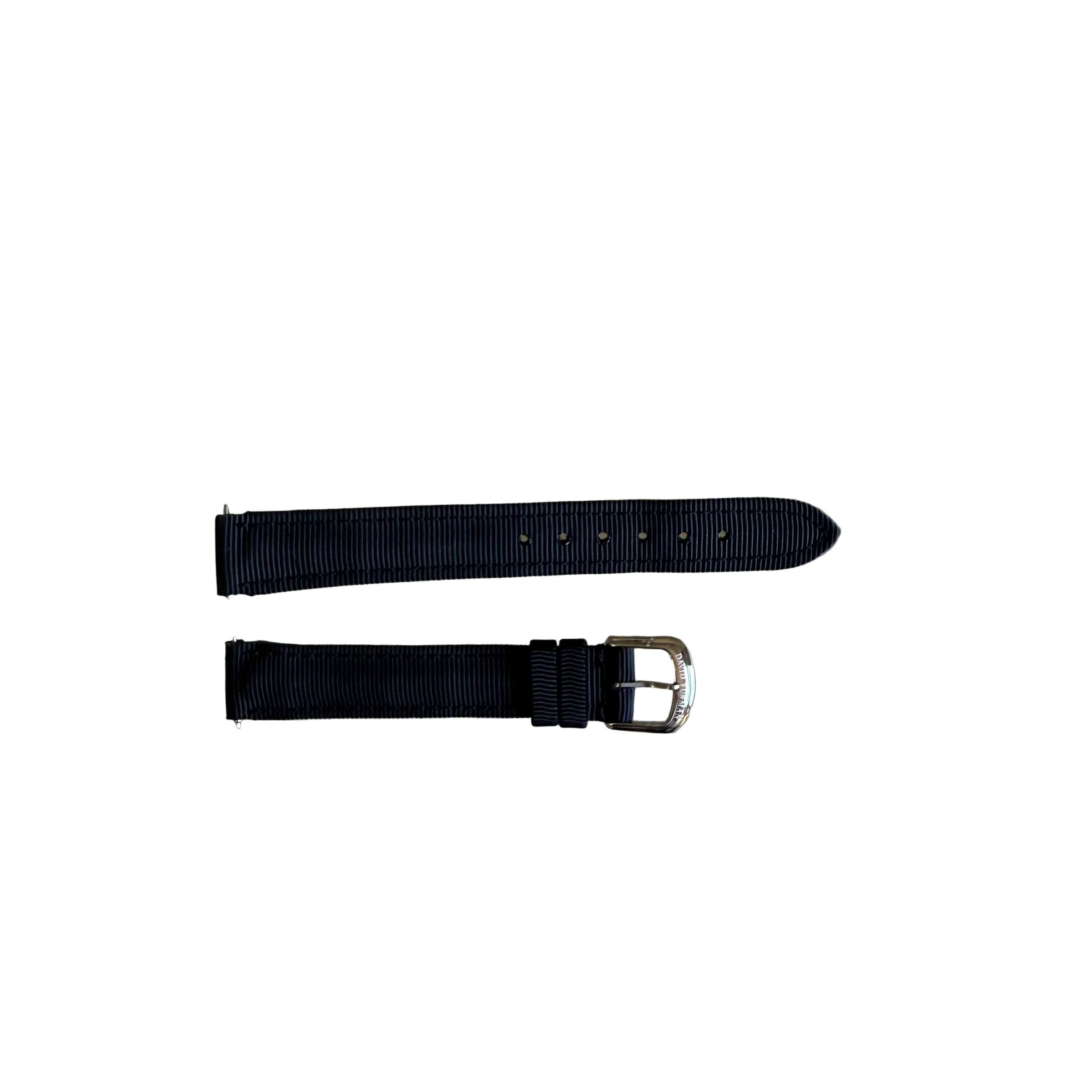 Authentic David Yurman Black Satin Watch Strap Band 15mm w Buckle