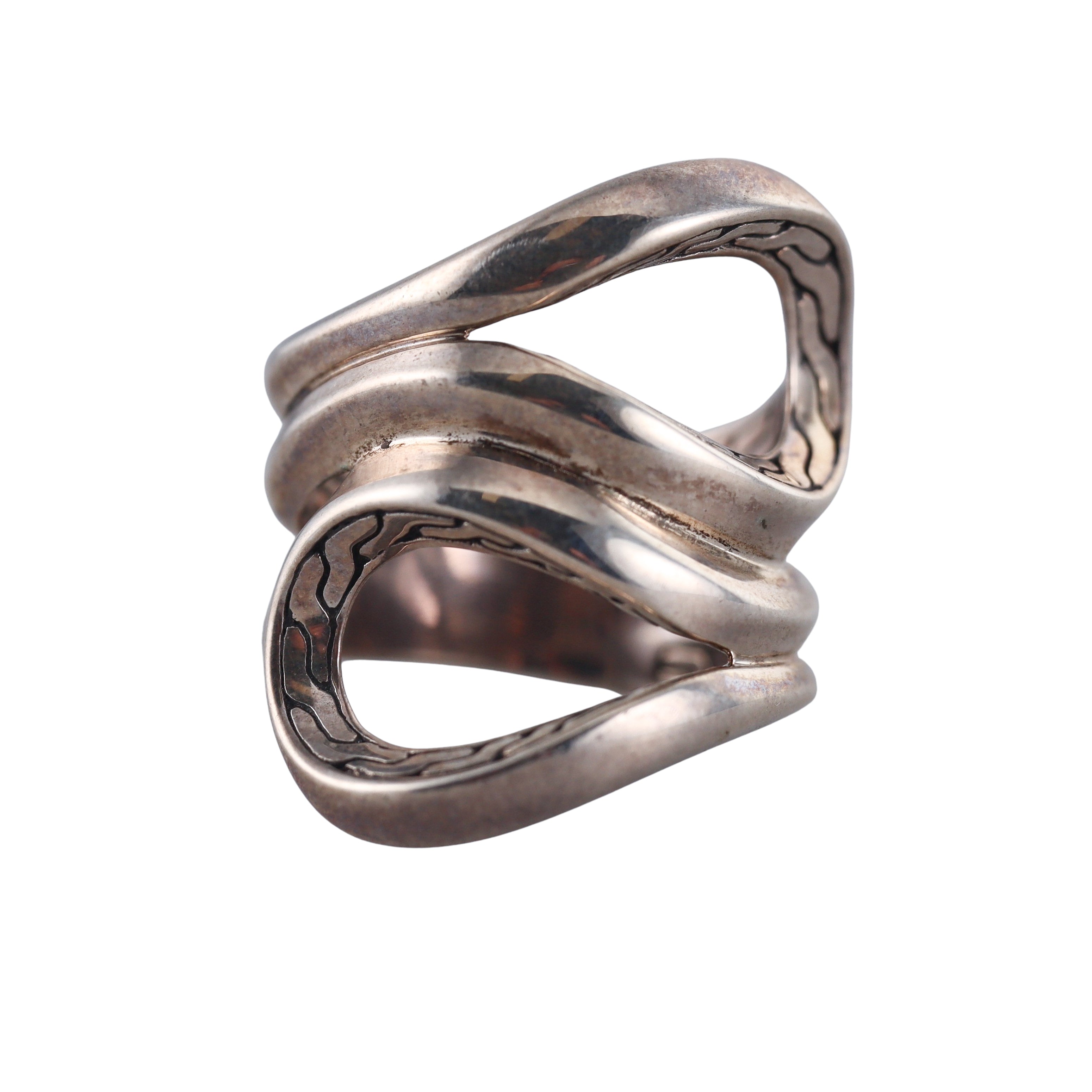 John Hardy Classic Sterling Silver Ring Retail $495