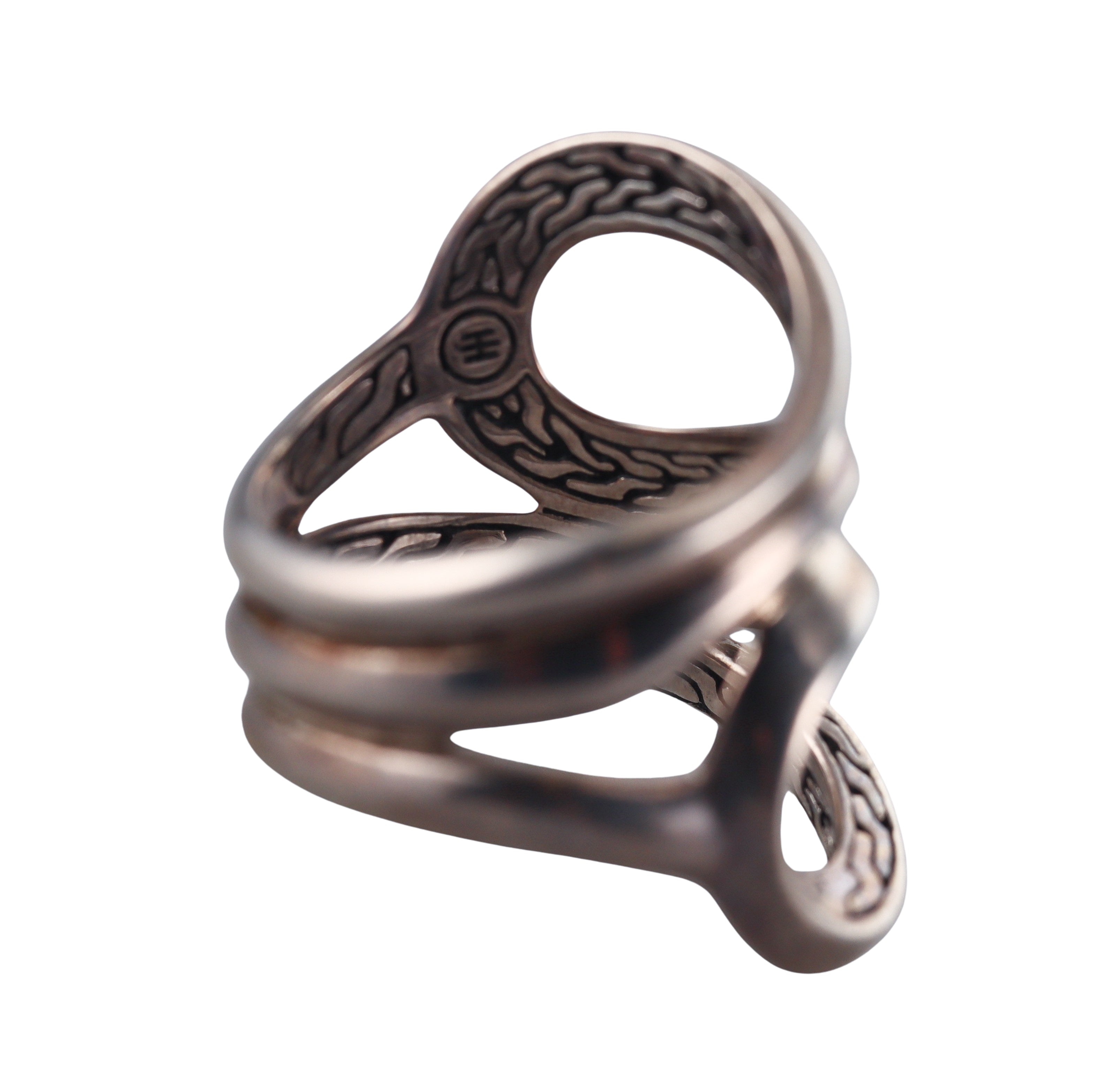 John Hardy Classic Sterling Silver Ring Retail $495