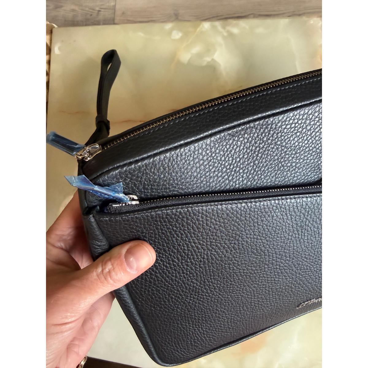 S. T. Dupont Neo Capsule Black Leather Pouch 181243