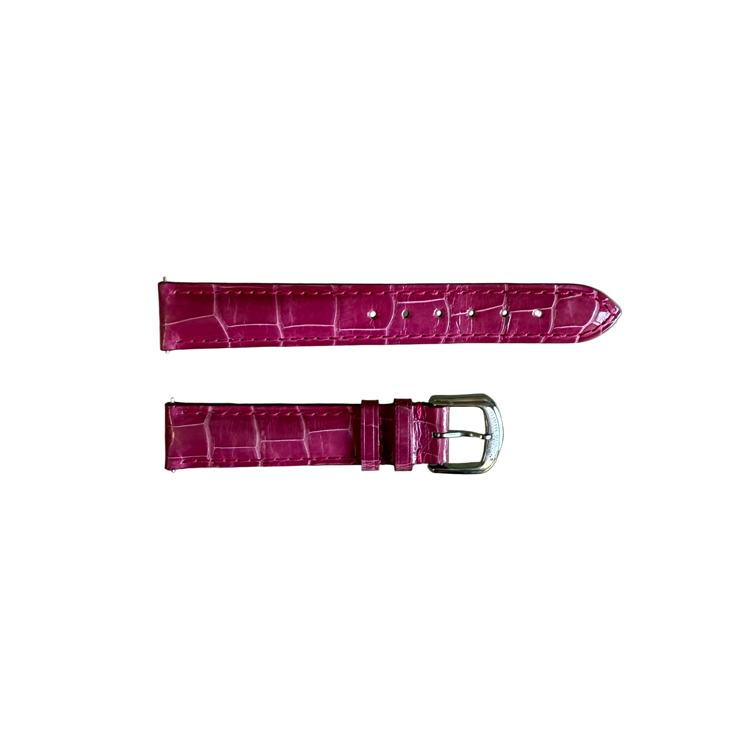 Authentic David Yurman Pink Alligator Watch Strap Band 15mm w Buckle