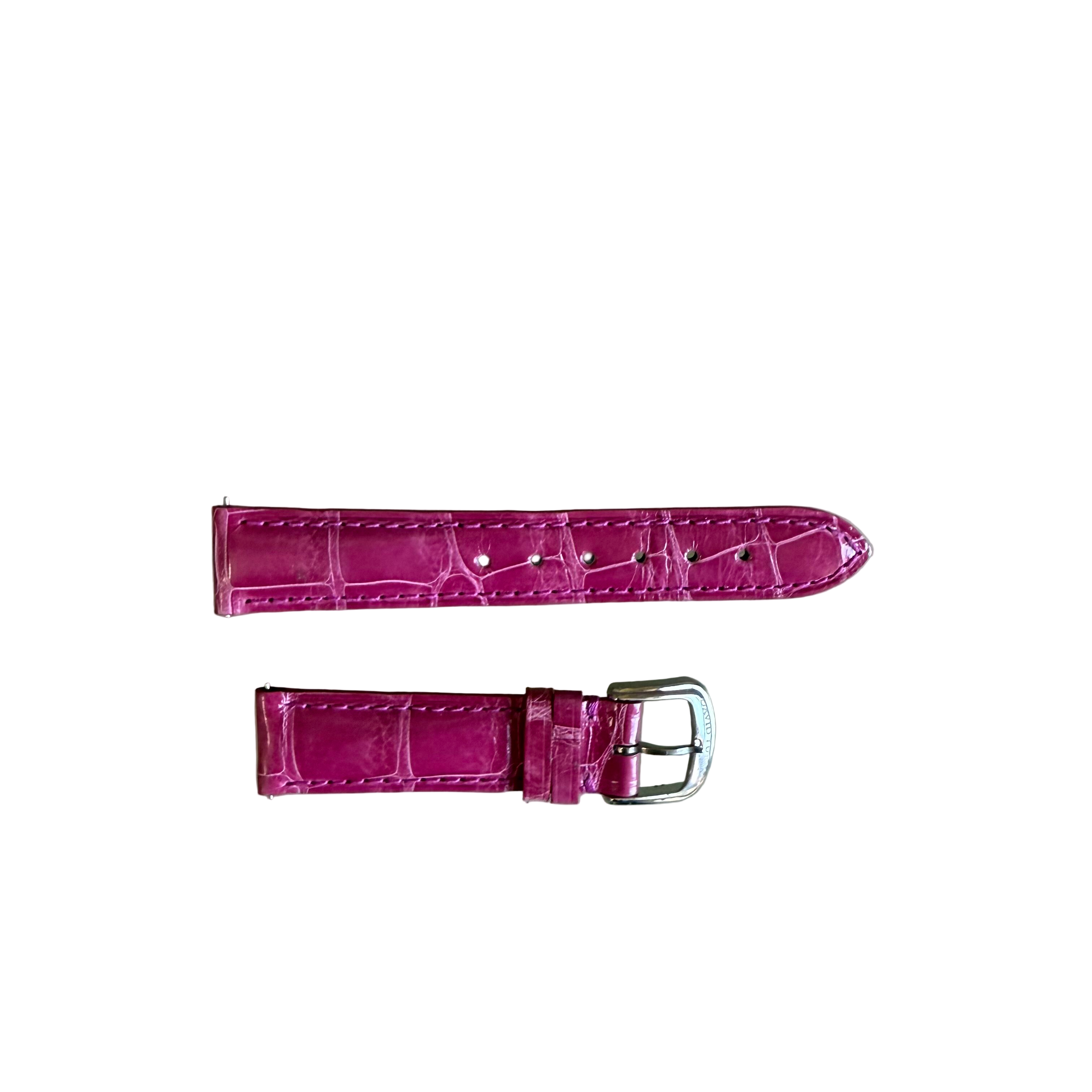 Authentic David Yurman Pink Alligator Watch Strap Band 15mm w Buckle