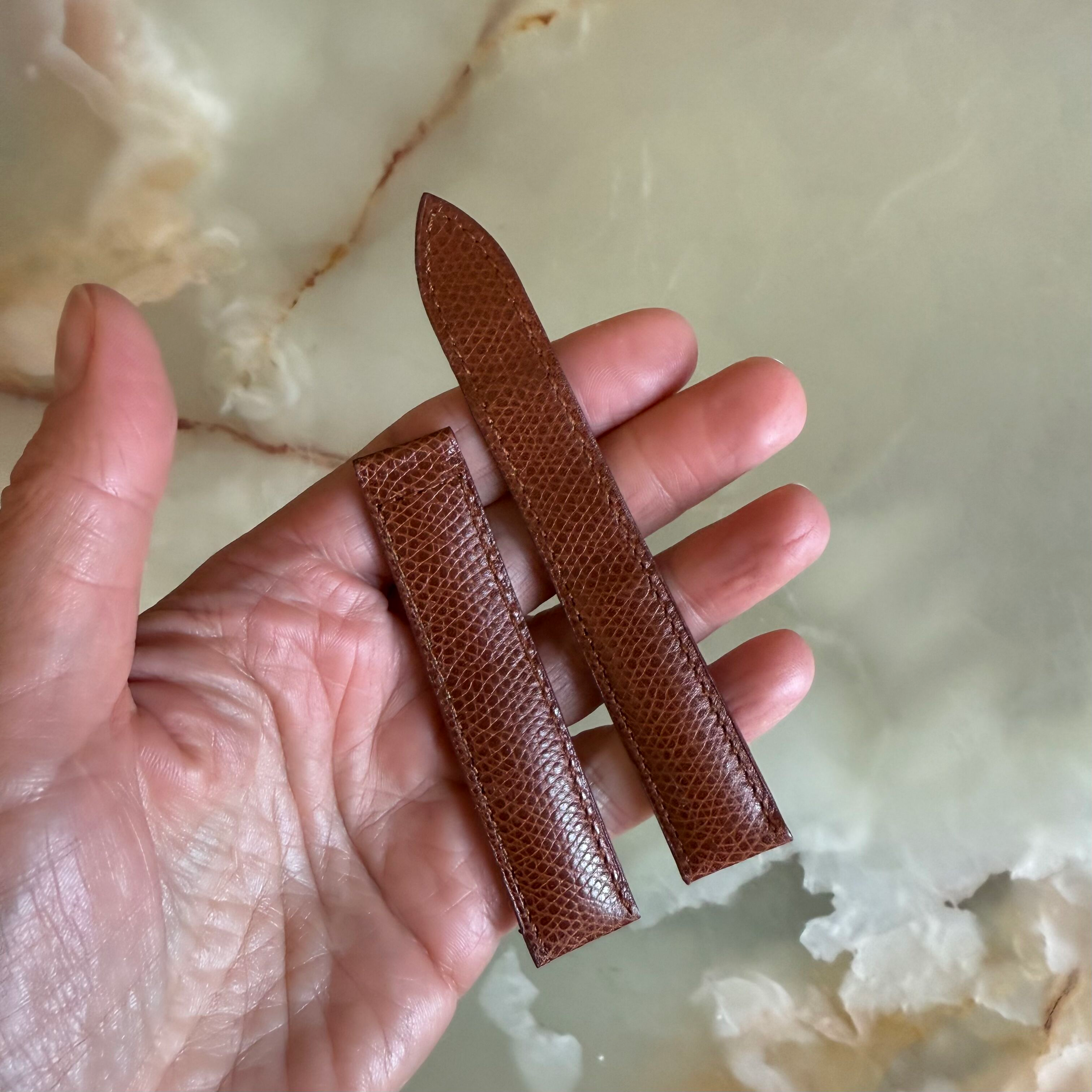 Authentic Baume & Mercier Brown Lizard Watch Strap Band 18mm