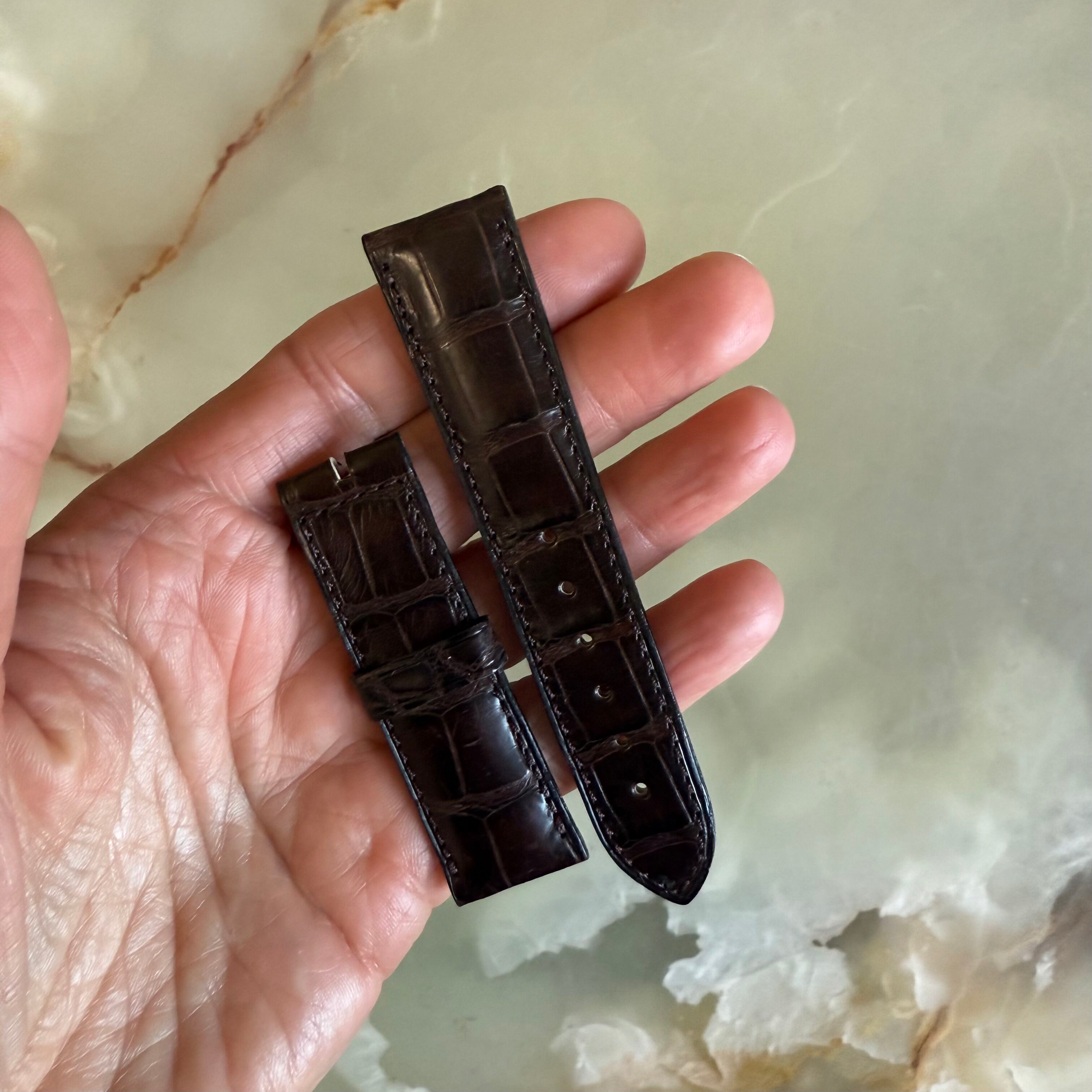 Authentic David Yurman Brown Alligator Watch Strap Band 20mm