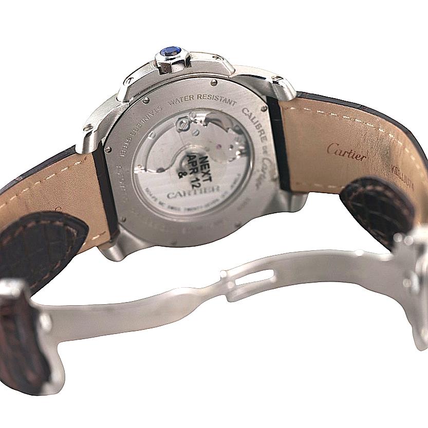 Cartier Calibre Two Tone Rose Gold Steel Automatic Watch W7100039