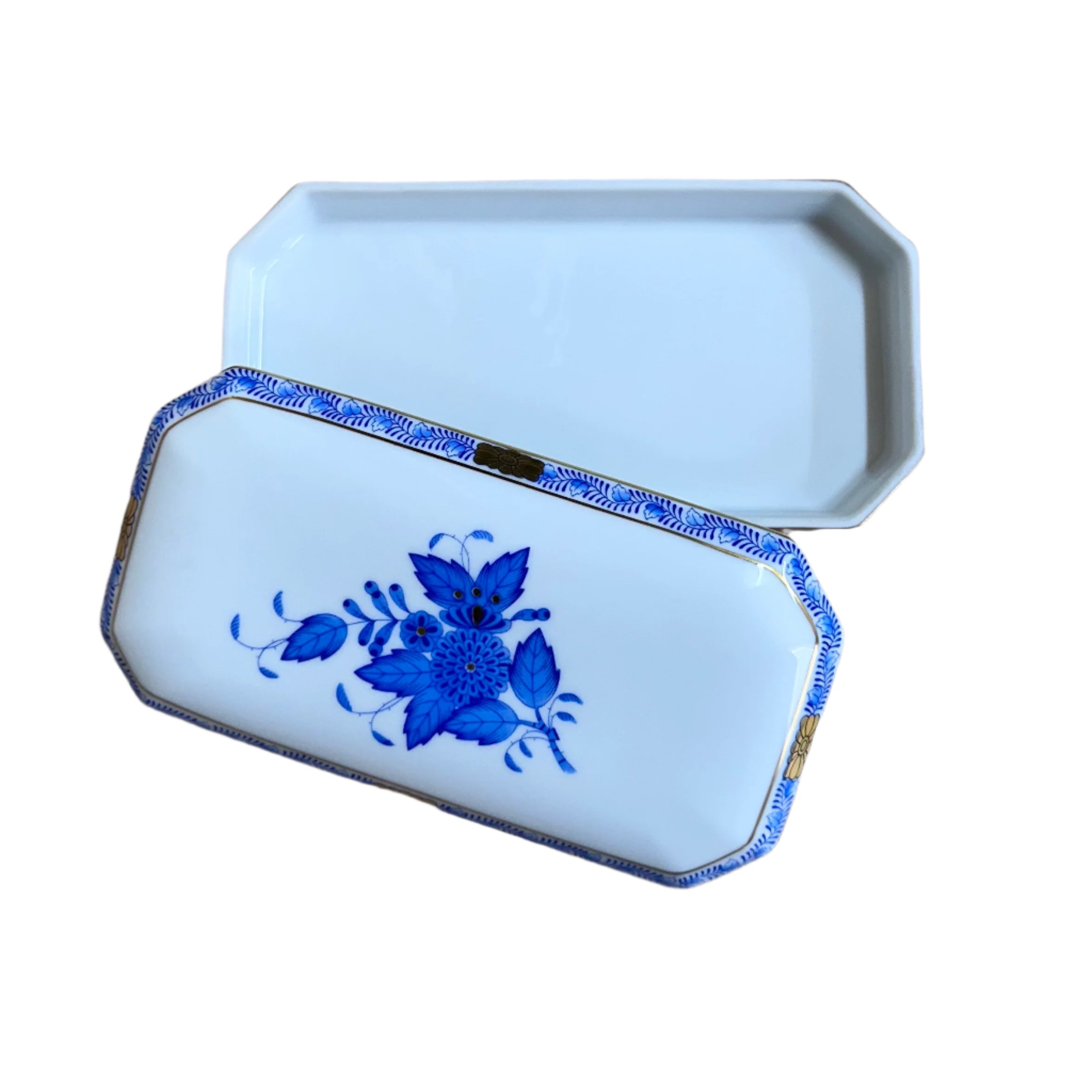 Herend Porcelain Chinese Bouquet Trinket Box 7897-2-00/AB