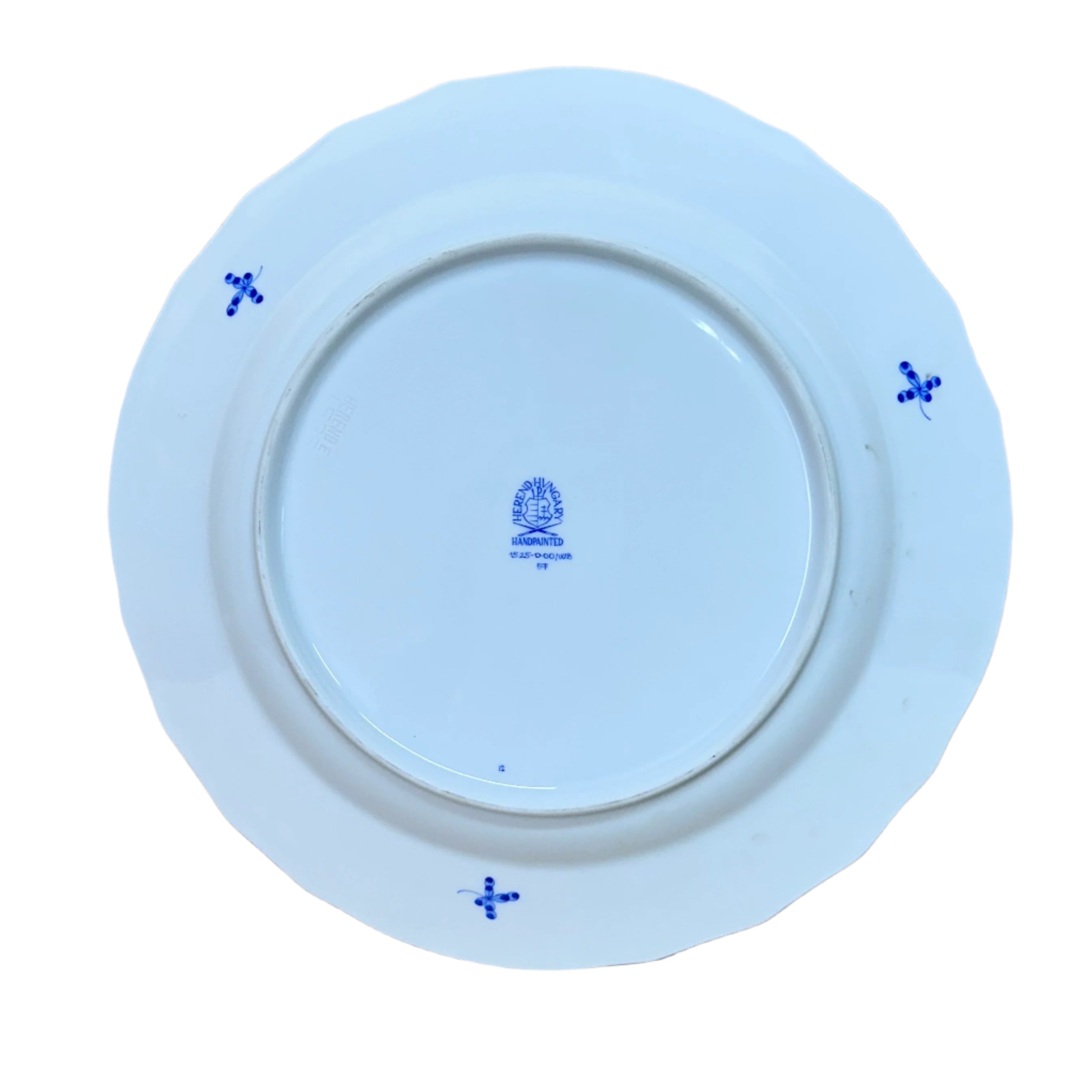 Herend Porcelain Waldstein Blue Dinner Plate 1525/WB