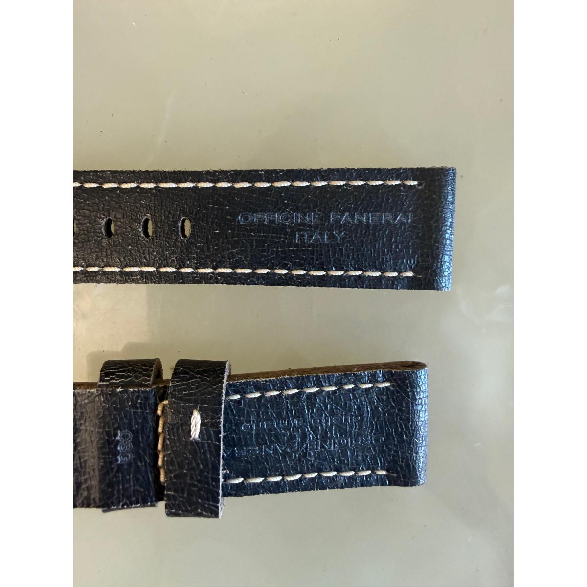 Authentic Panerai Brown Leather Watch Strap Band 24mm