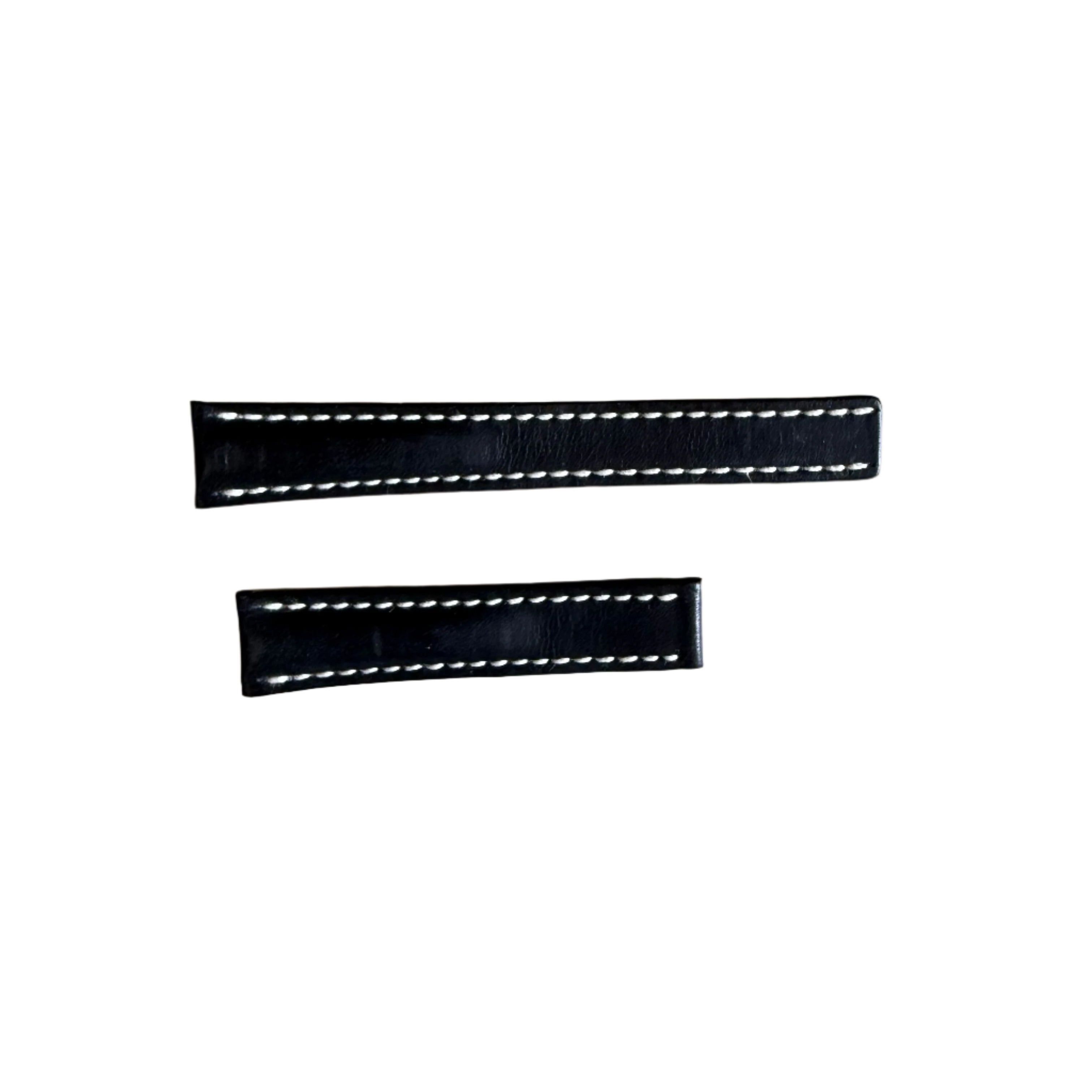 Authentic Breitling Black Calfskin Watch Strap Band 415X 18mm