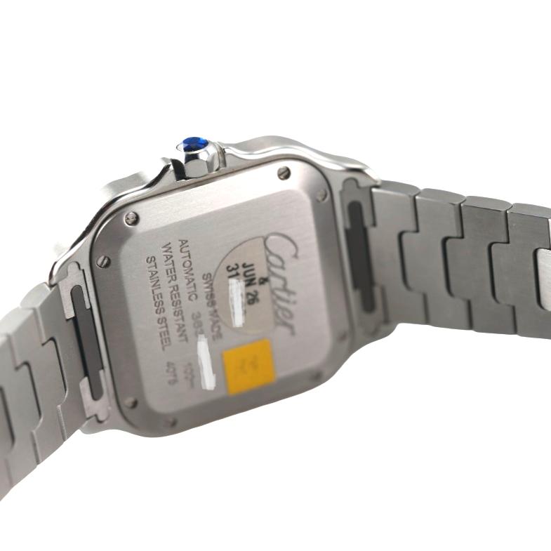 Santos de Cartier Medium Model Blue Dial Steel Automatic Watch WSSA0063