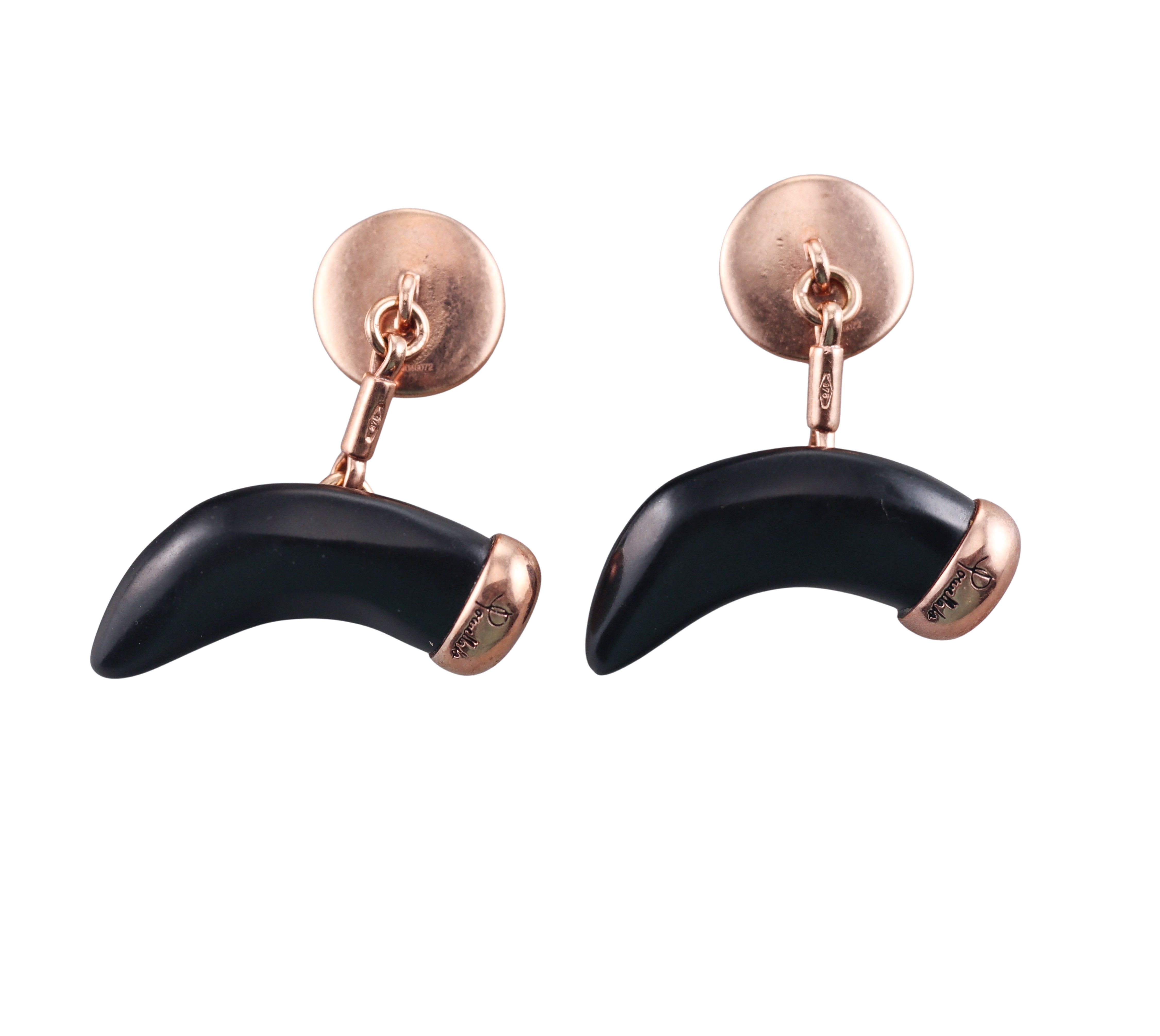 Gold Pomellato Jet Cufflinks