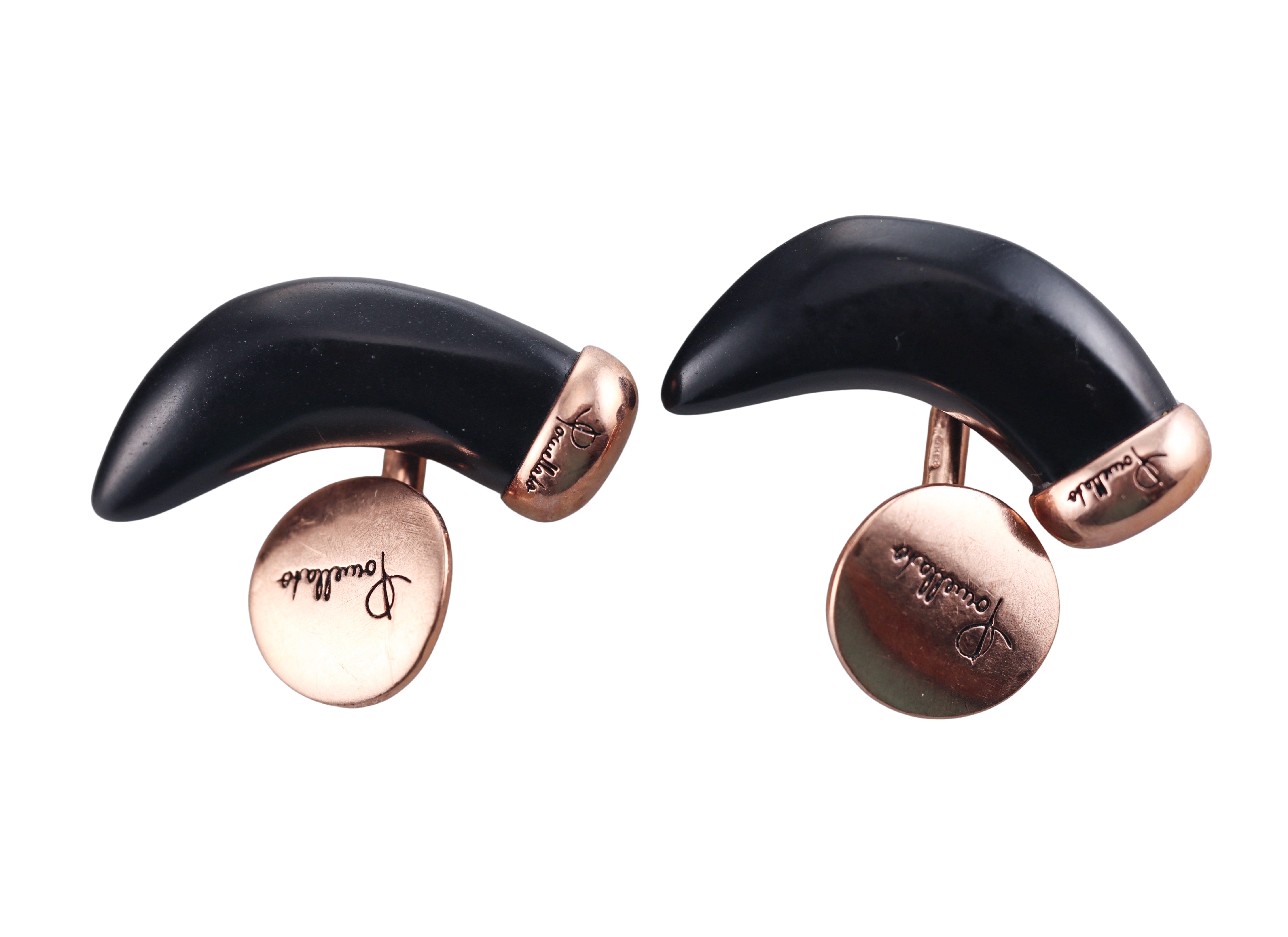 Gold Pomellato Jet Cufflinks