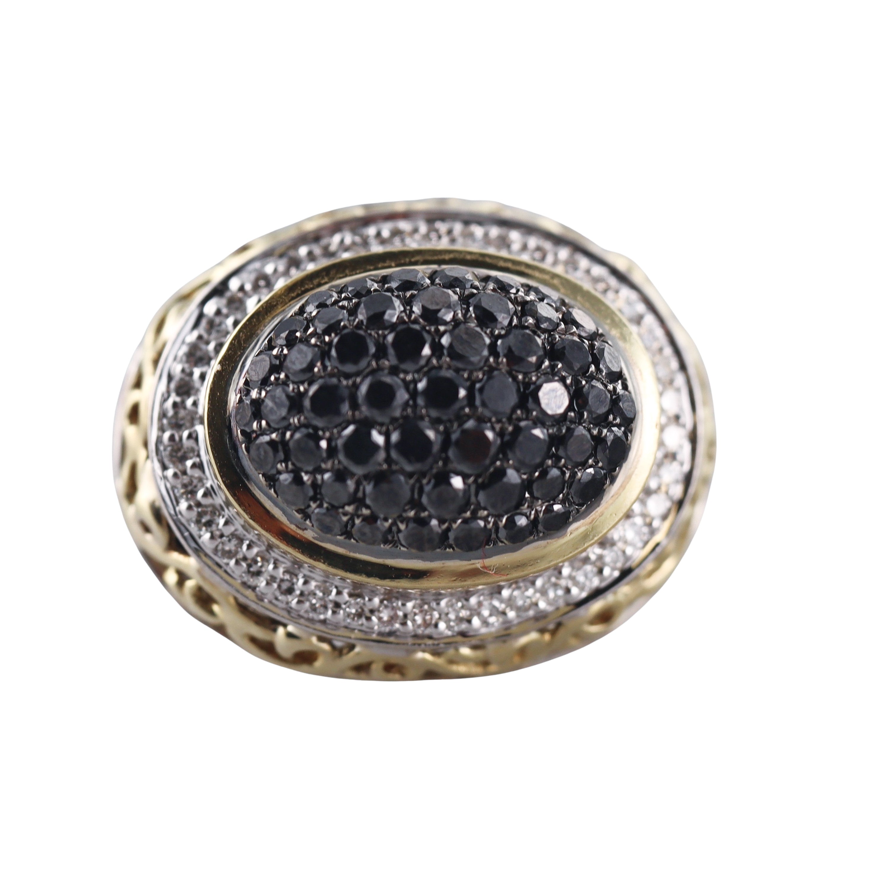 Krypell 18k Gold Silver Diamond Ring