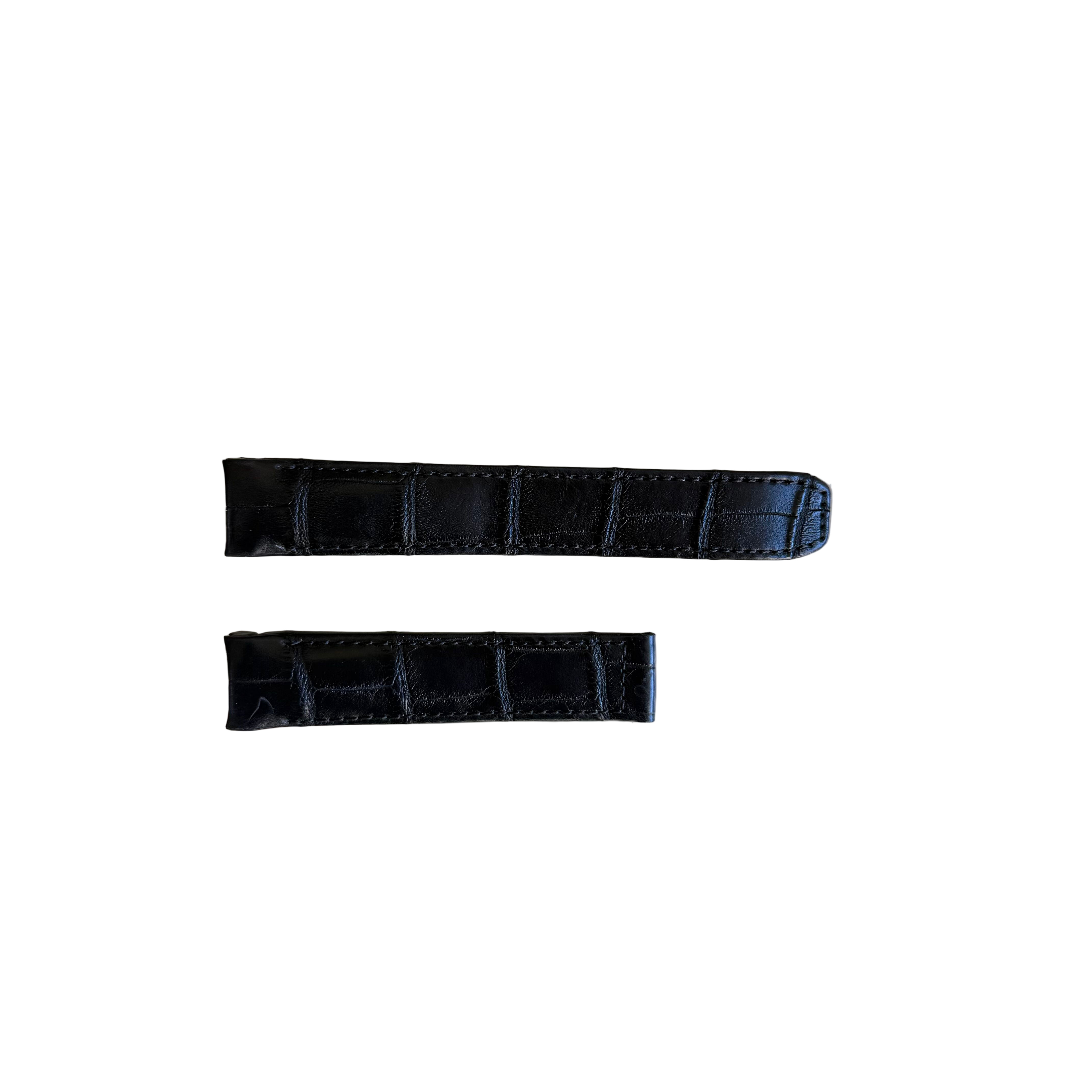 Authentic Baume & Mercier Black Alligator Watch Strap Band 19mm