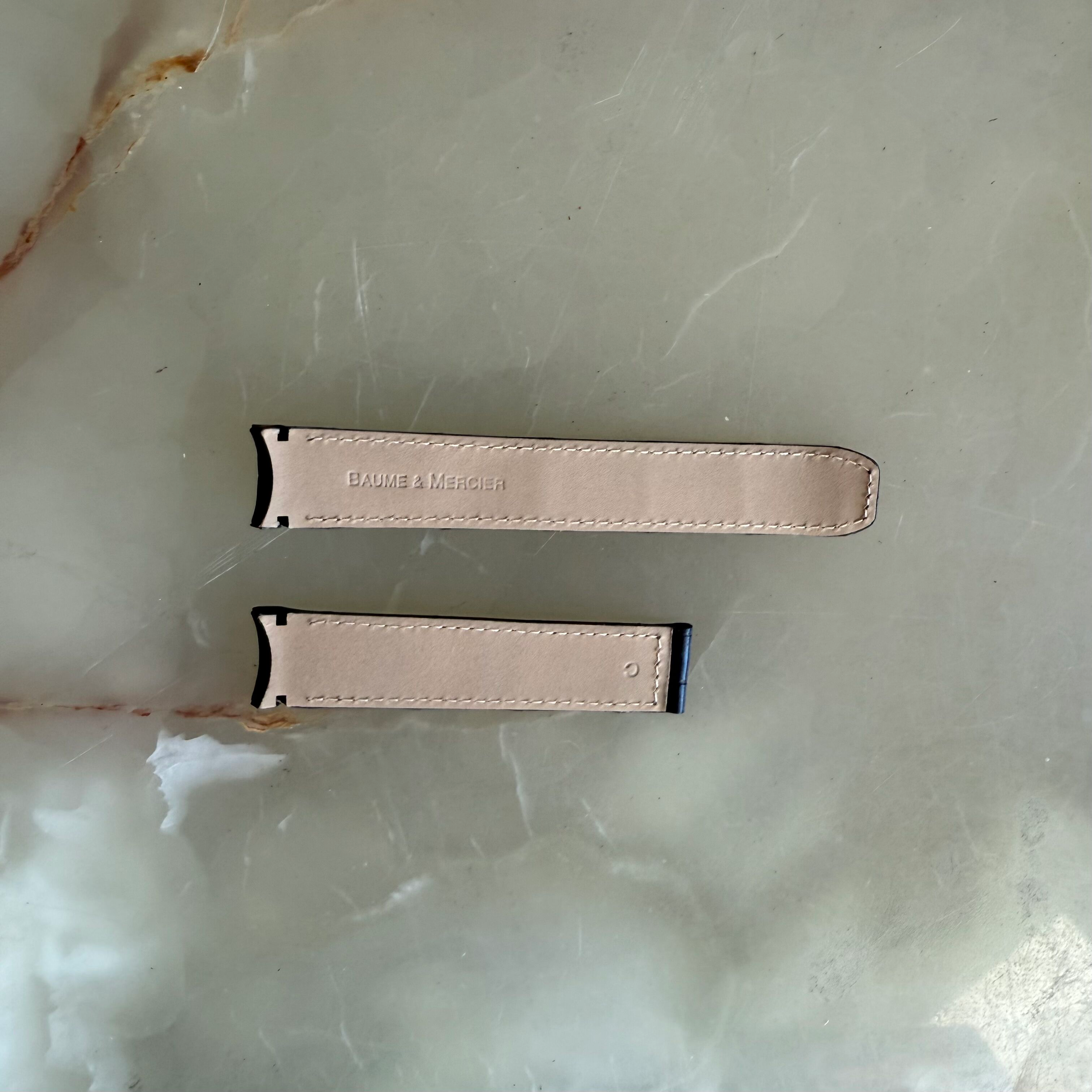 Authentic Baume & Mercier Black Alligator Watch Strap Band 19mm