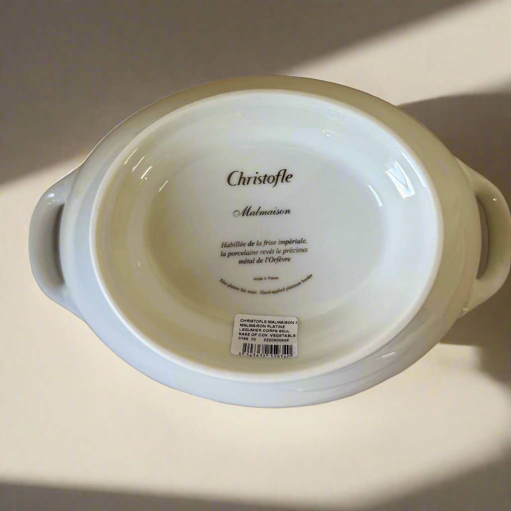 Christofle Malmaison Porcelain Vegetable Dish with Cover 7645310