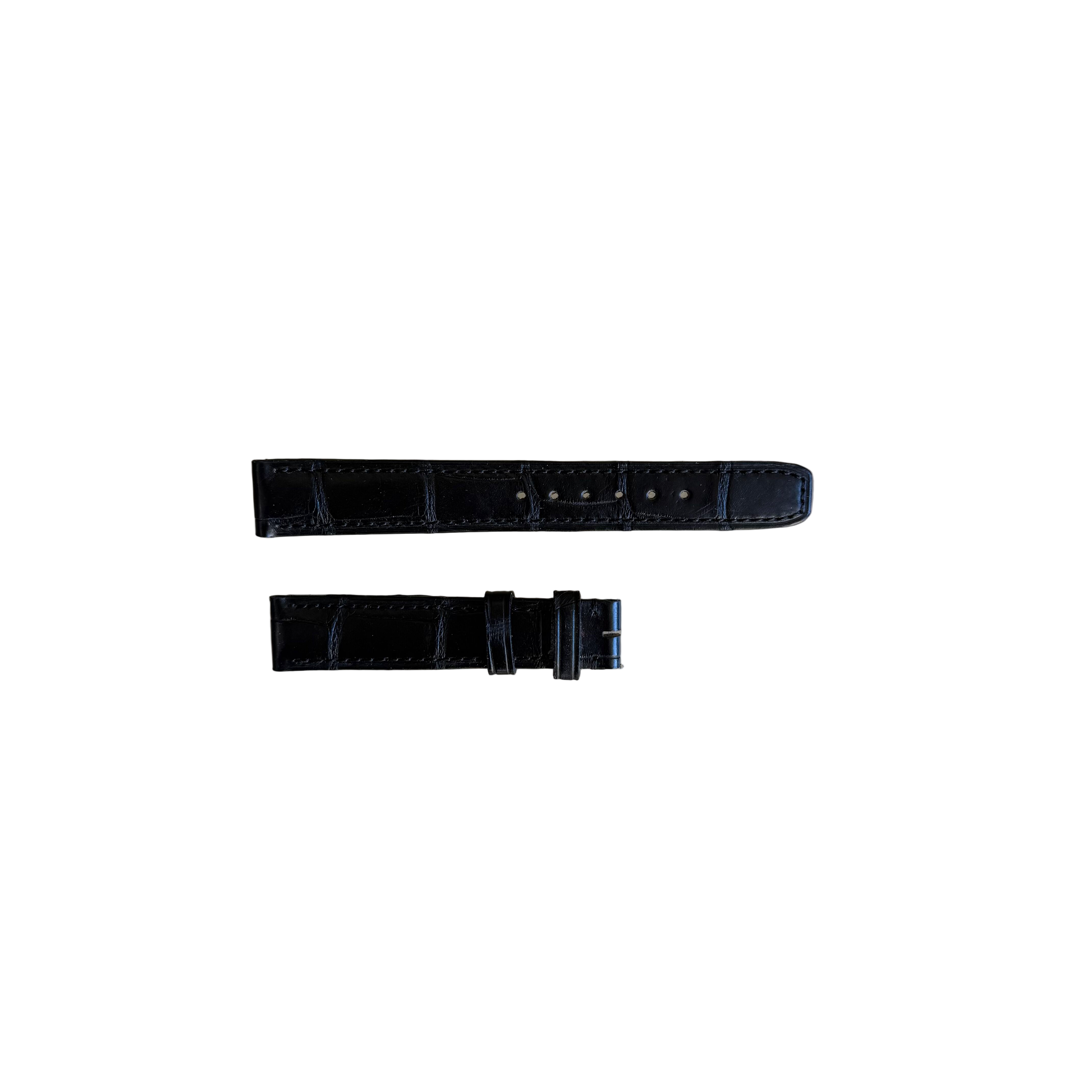 Authentic Baume & Mercier Black Alligator Watch Strap Band 15mm