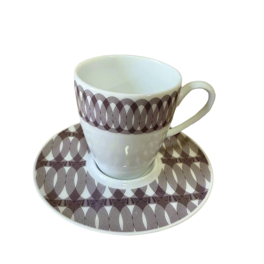 Christofle Mood Espresso Cup & Saucer Set of 6 7685510