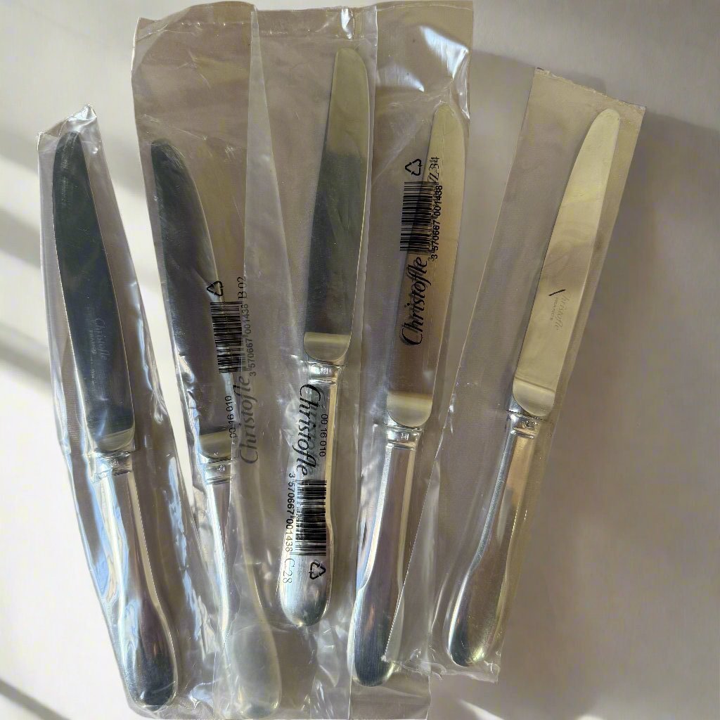 Christofle Cluny Dessert Knife Set of 5 B00016010