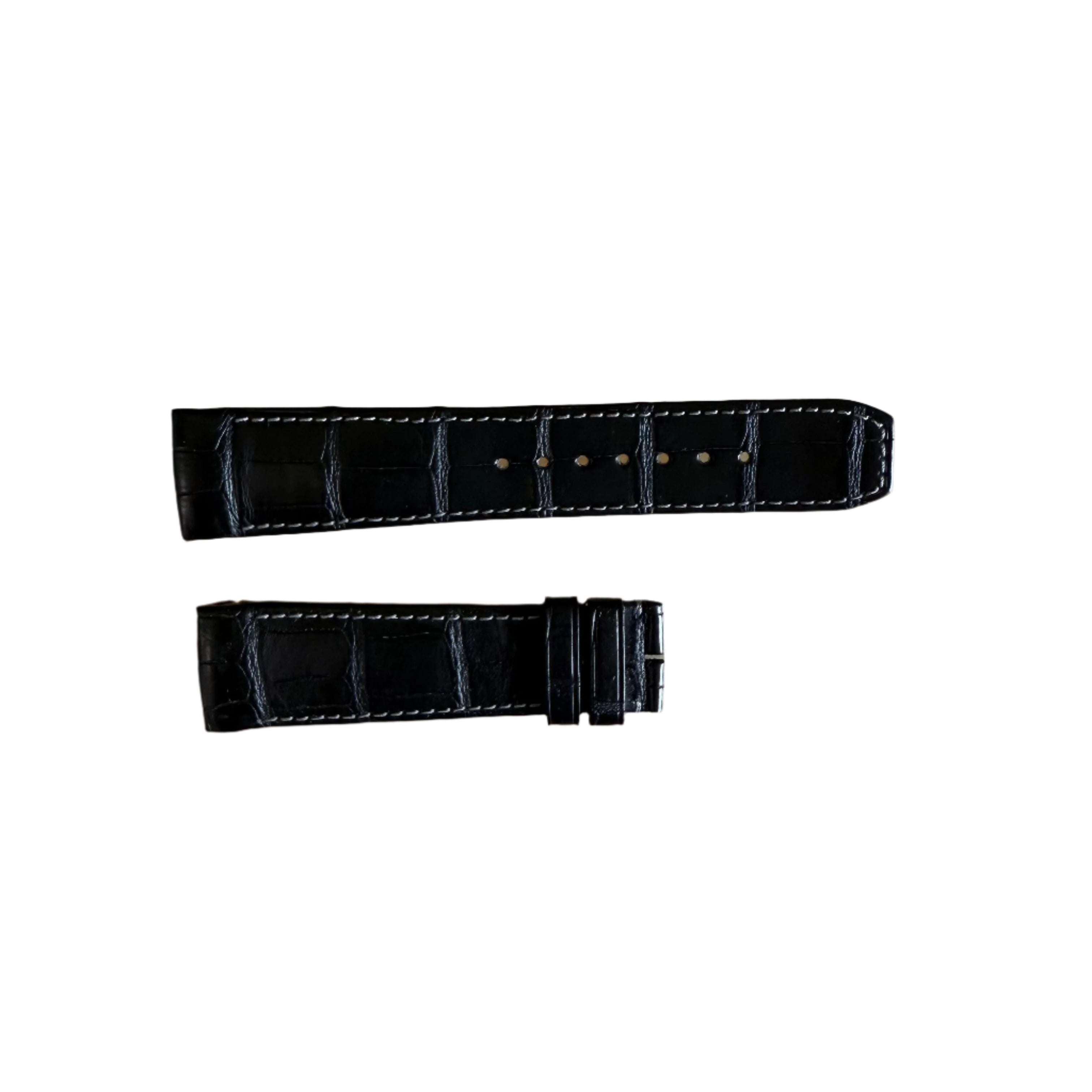 Authentic Baume & Mercier Black Alligator Watch Strap Band 23mm