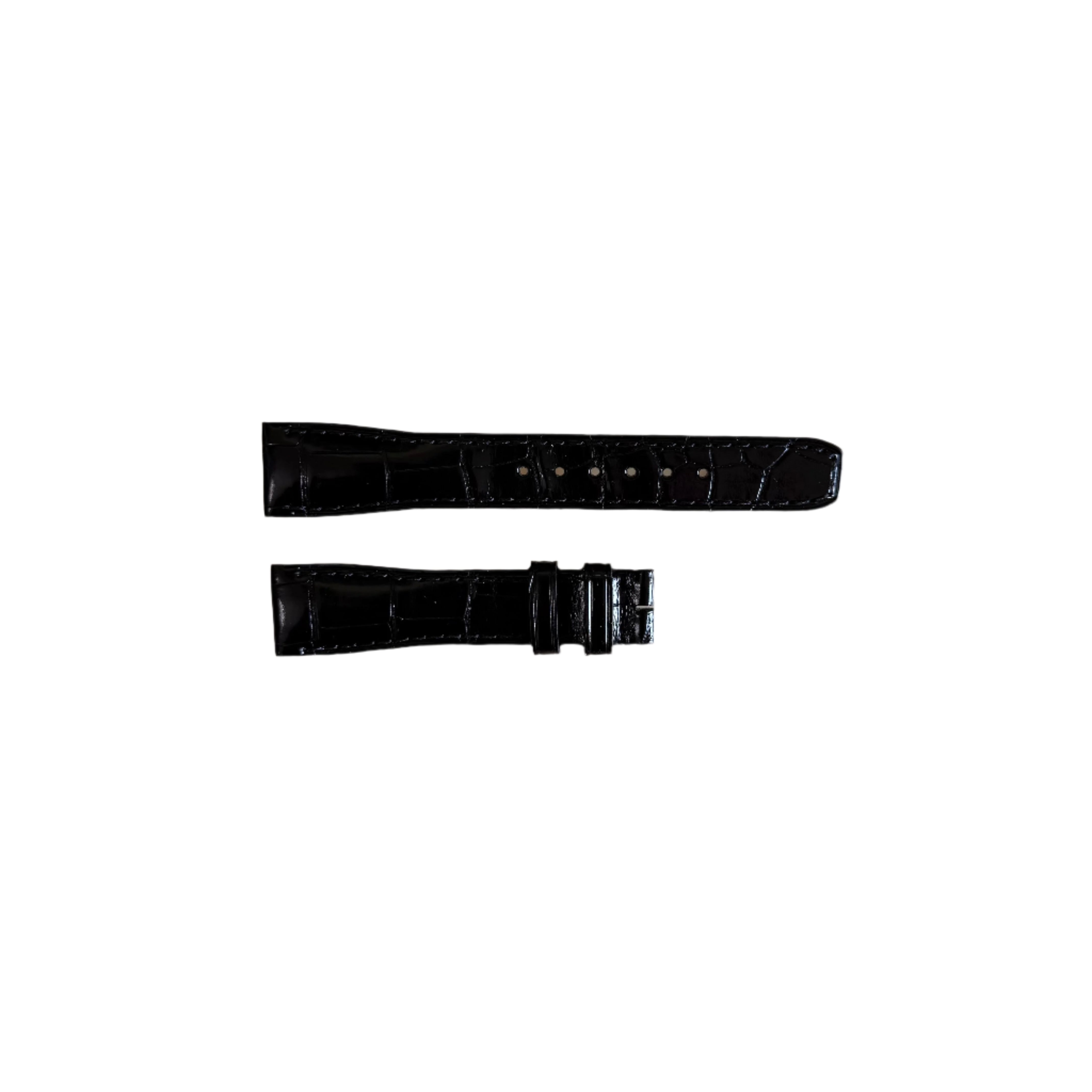 Authentic Baume & Mercier Black Alligator Watch Strap Band 17mm
