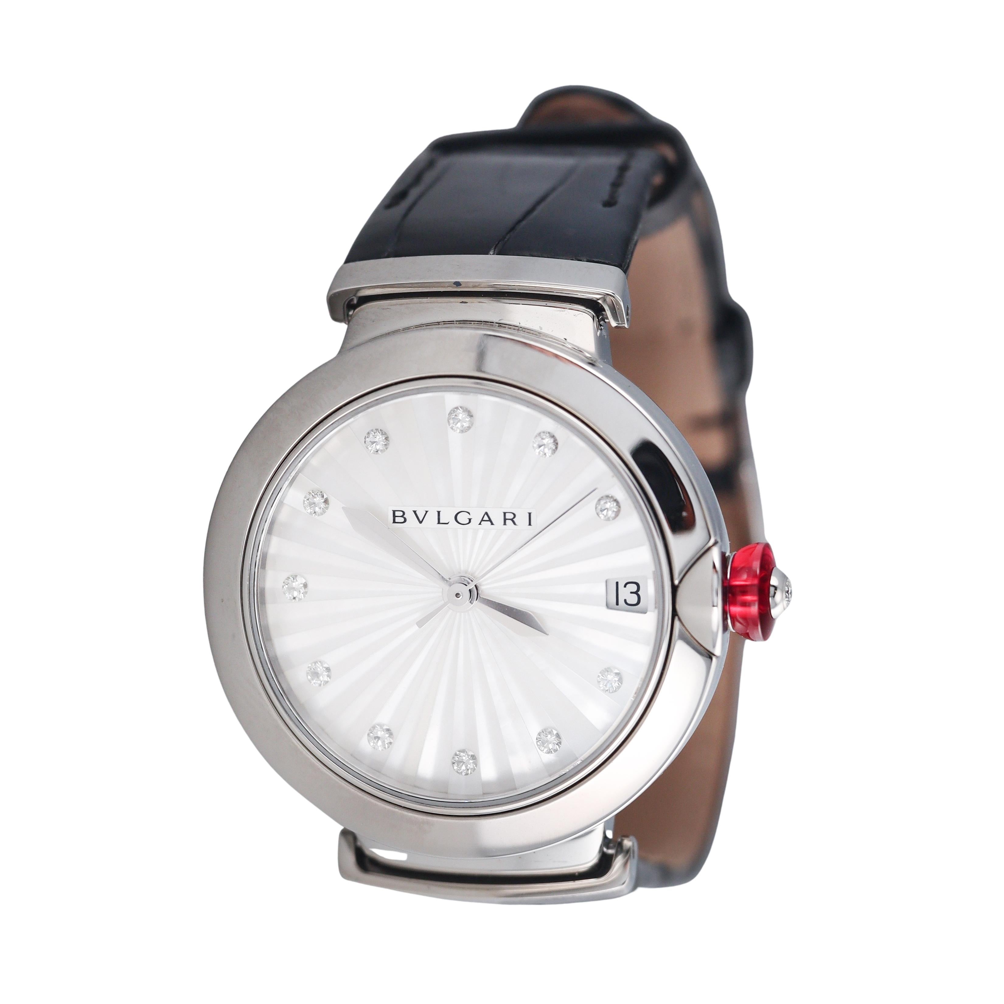 Bulgari Lvcea MOP Diamond Automatic Ladies Watch 103478