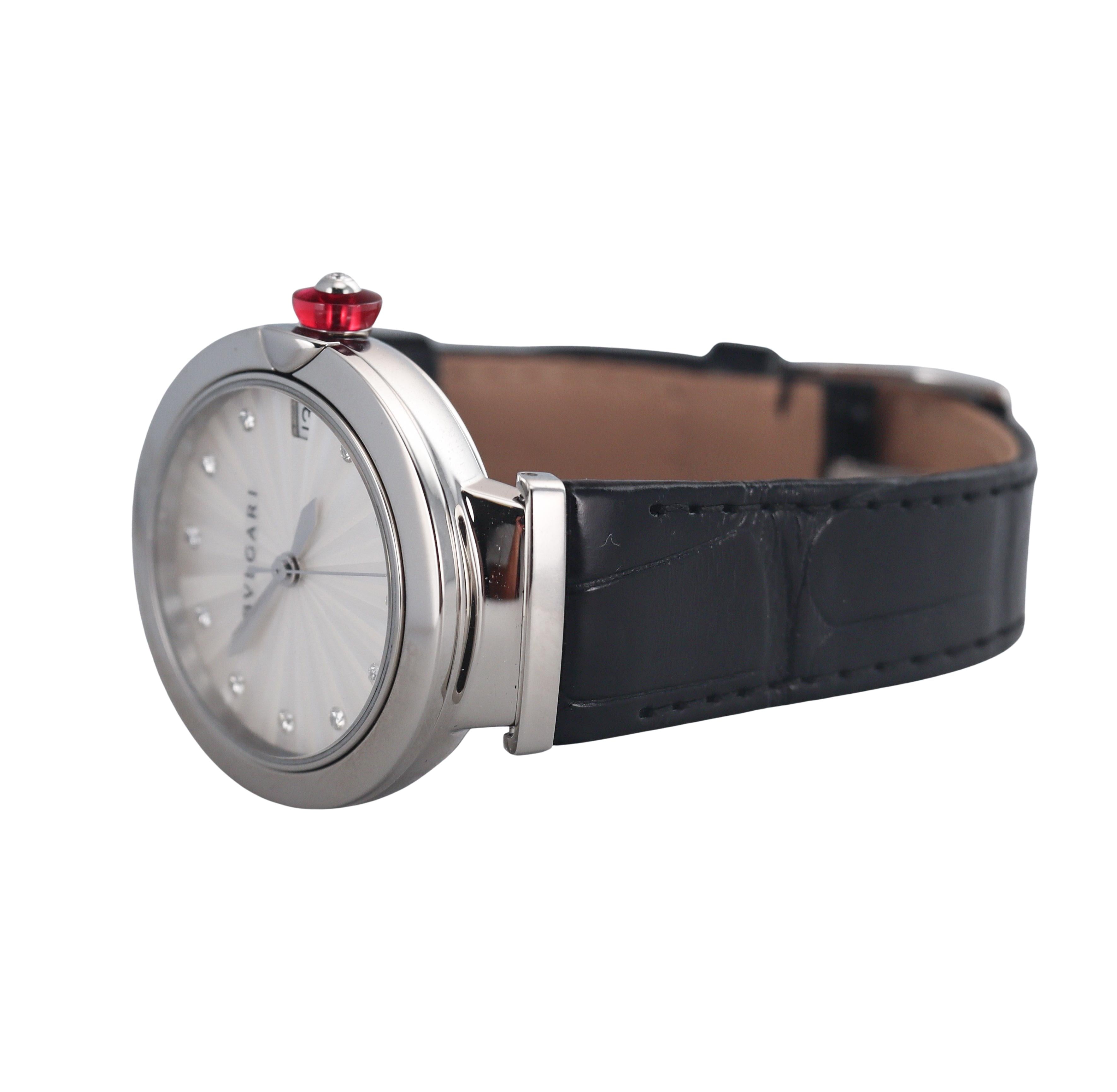 Bulgari Lvcea MOP Diamond Automatic Ladies Watch 103478