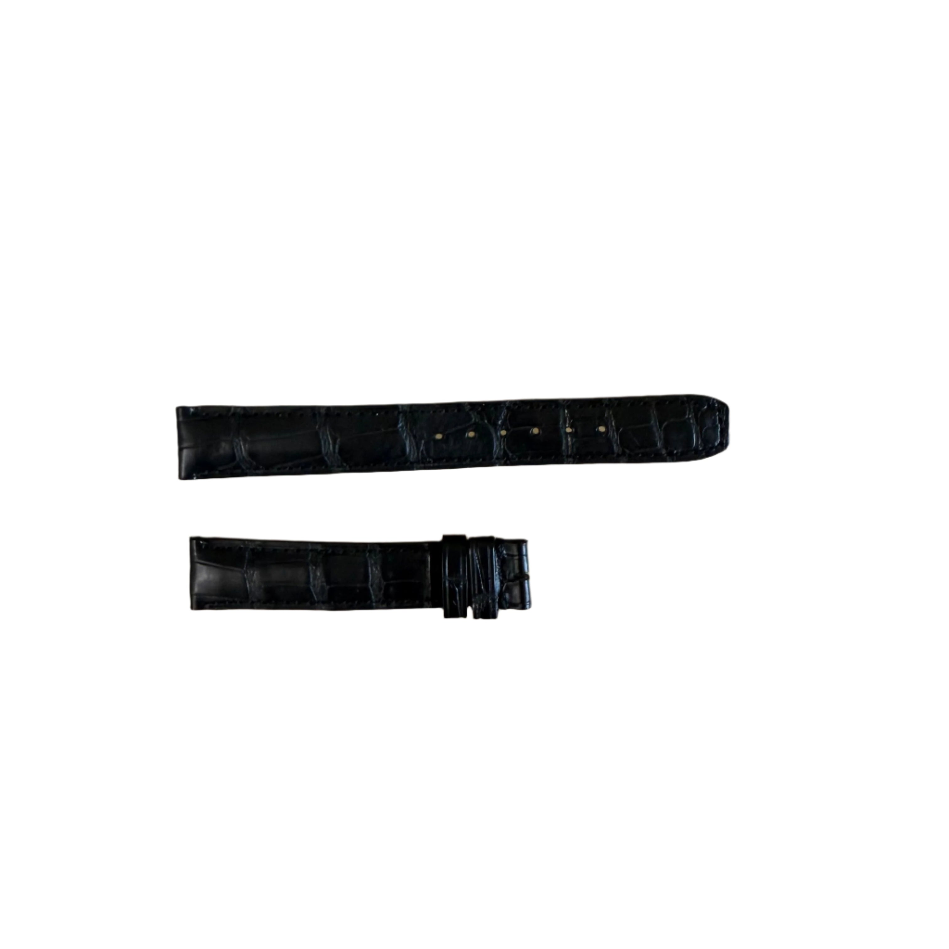 Authentic Baume & Mercier Black Alligator Watch Strap Band 15mm