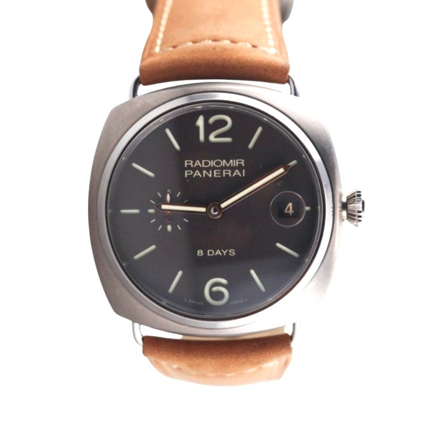 Panerai Radiomir 8 Days Brown Dial Titanium Watch PAM00346