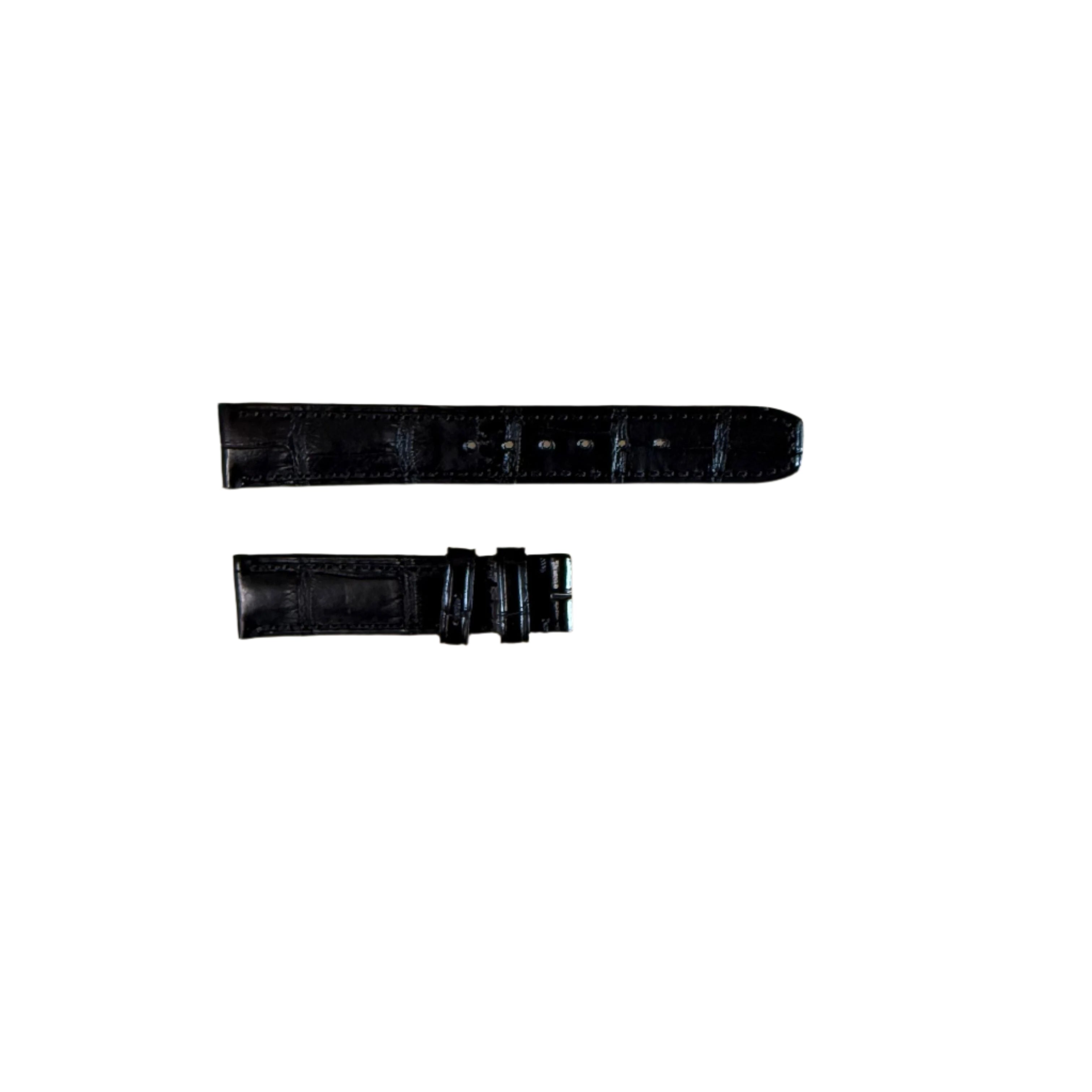 Authentic Baume & Mercier Black Alligator Watch Strap Band 15mm