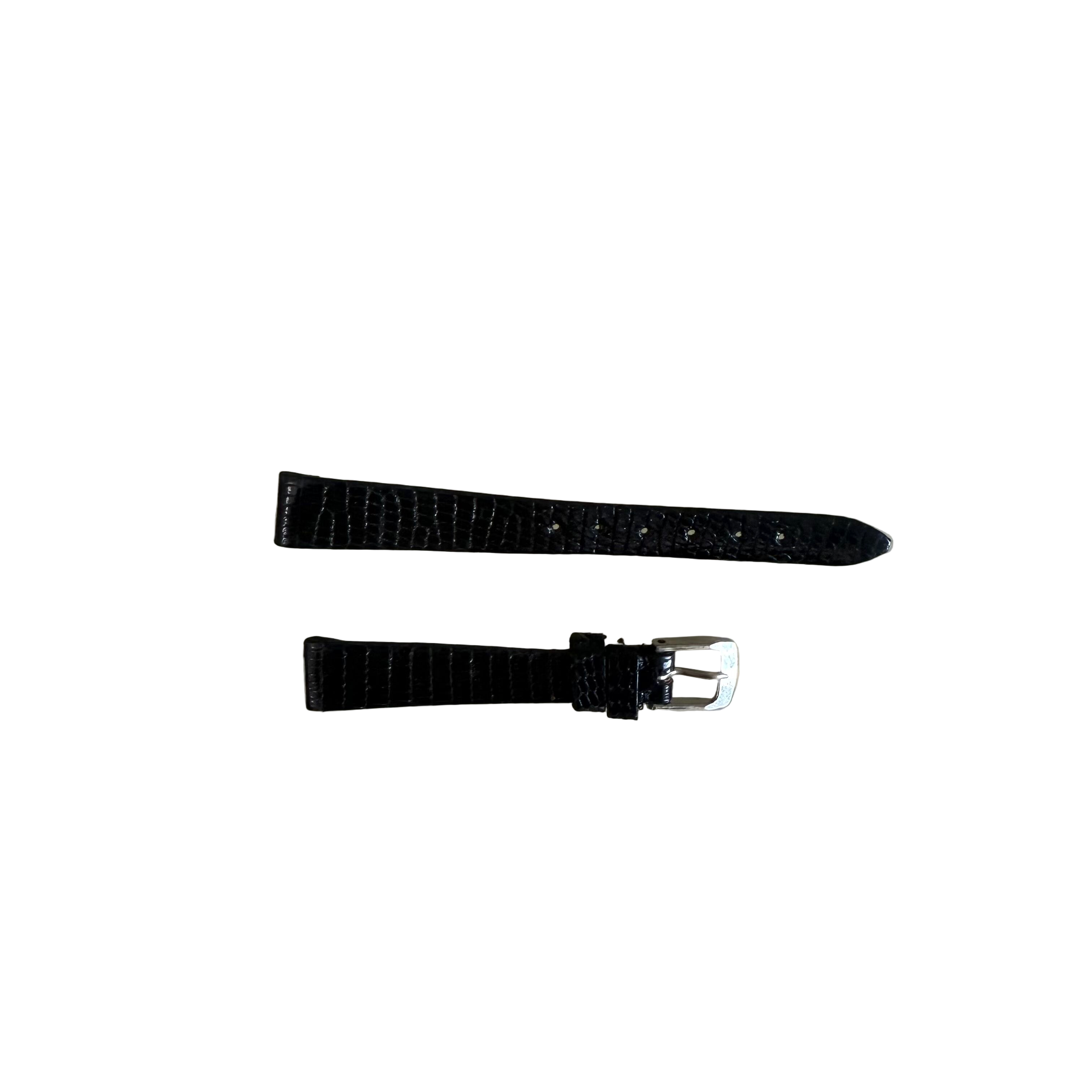Genuine Lizard Black Watch Strap Band 11mm w Buckle