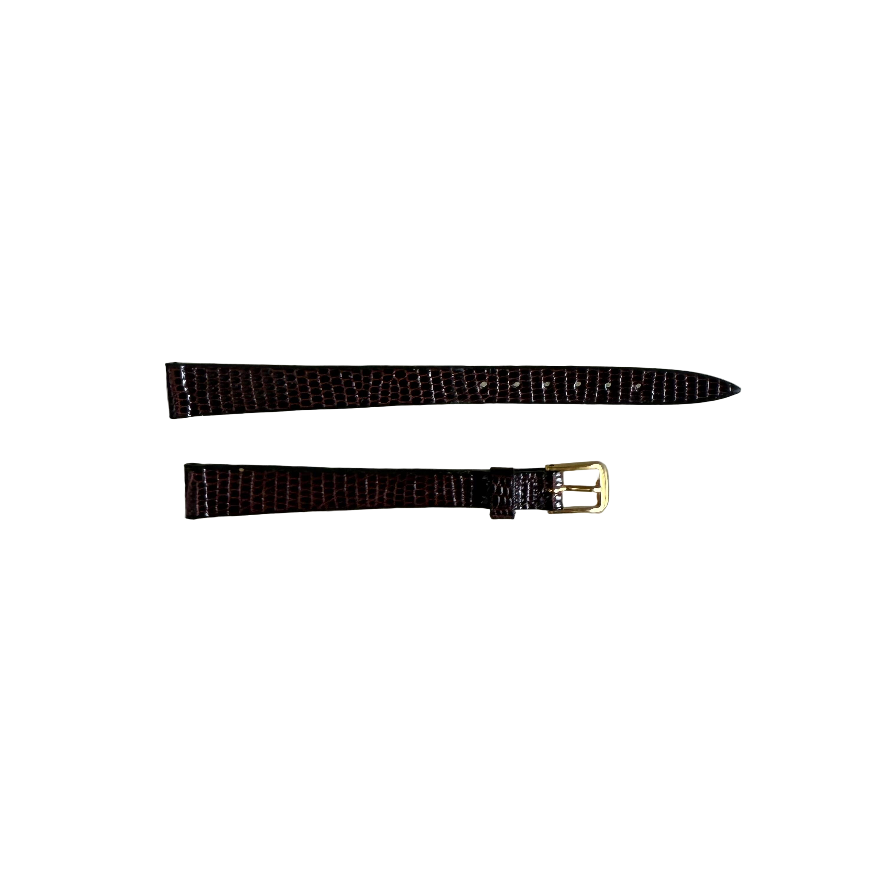 Genuine Lizard Brown Watch Strap Band 11mm w Buckle