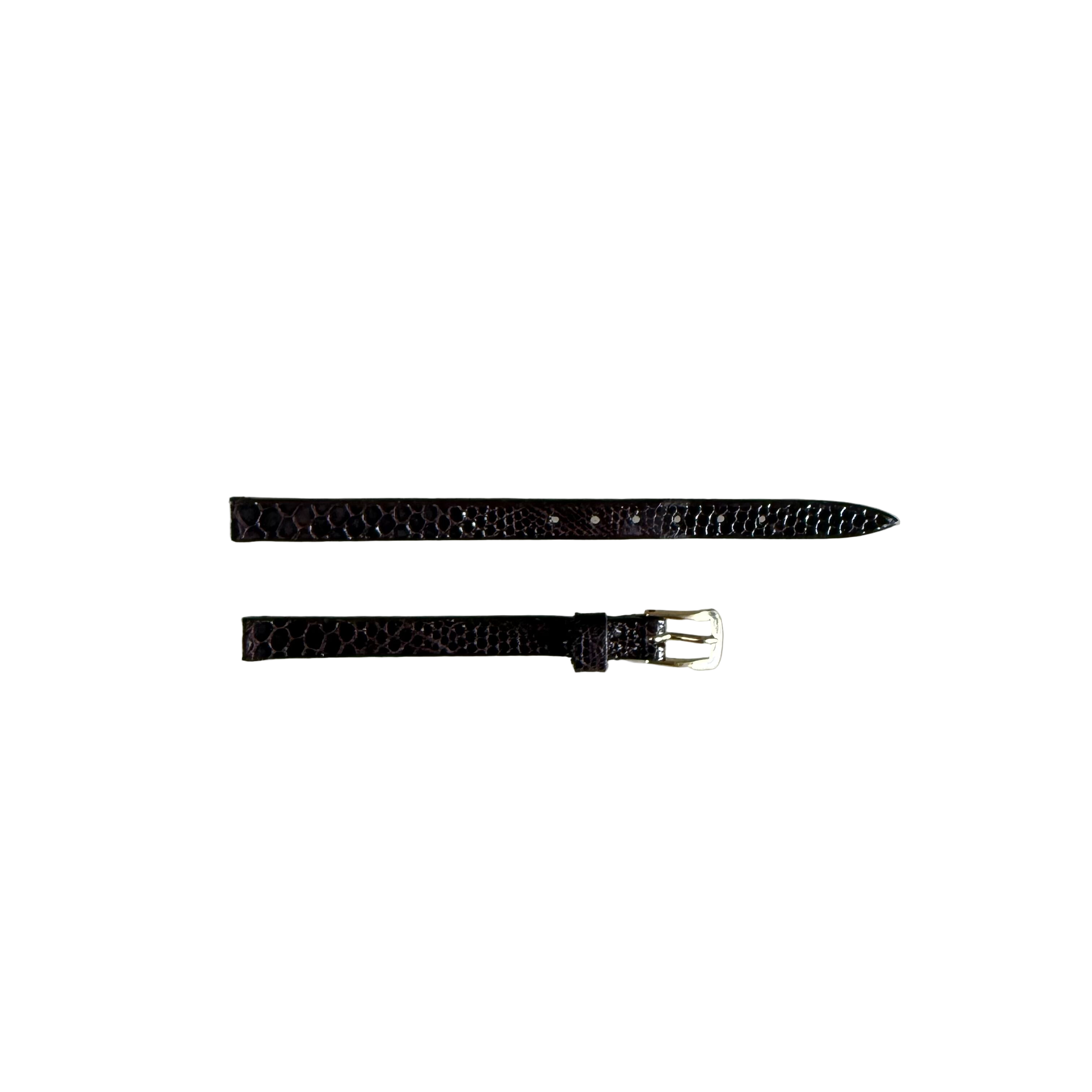 Genuine Lizard Brown Watch Strap Band 6mm w Buckle