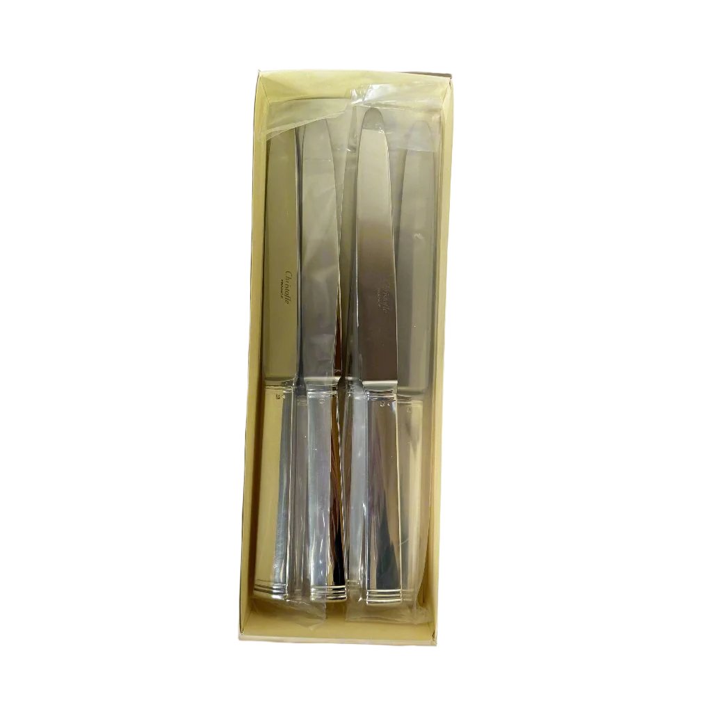 New Christofle Commodore Dinner Knife Set of 6 B00005009