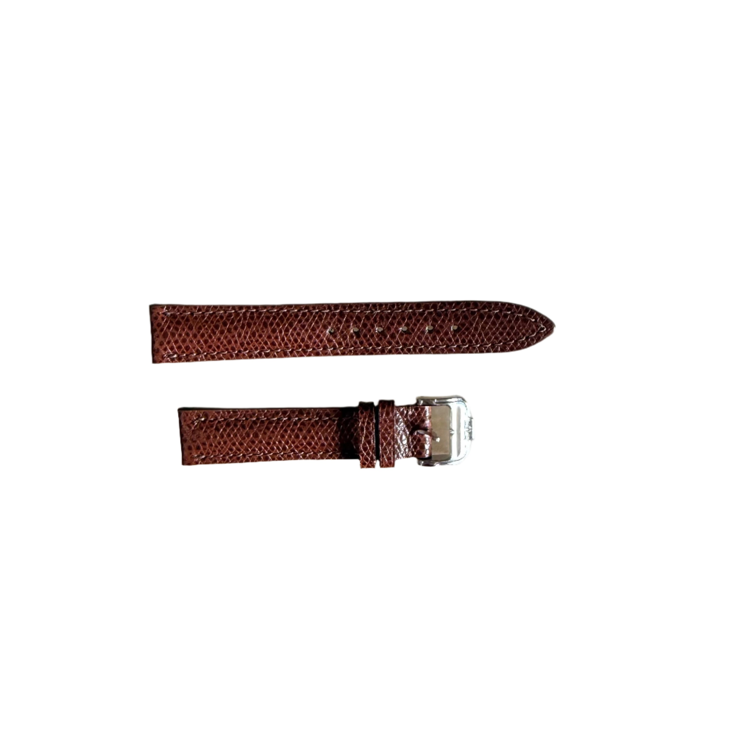 Authentic Baume & Mercier Brown Lizard Watch Strap Band 15mm with Buckle