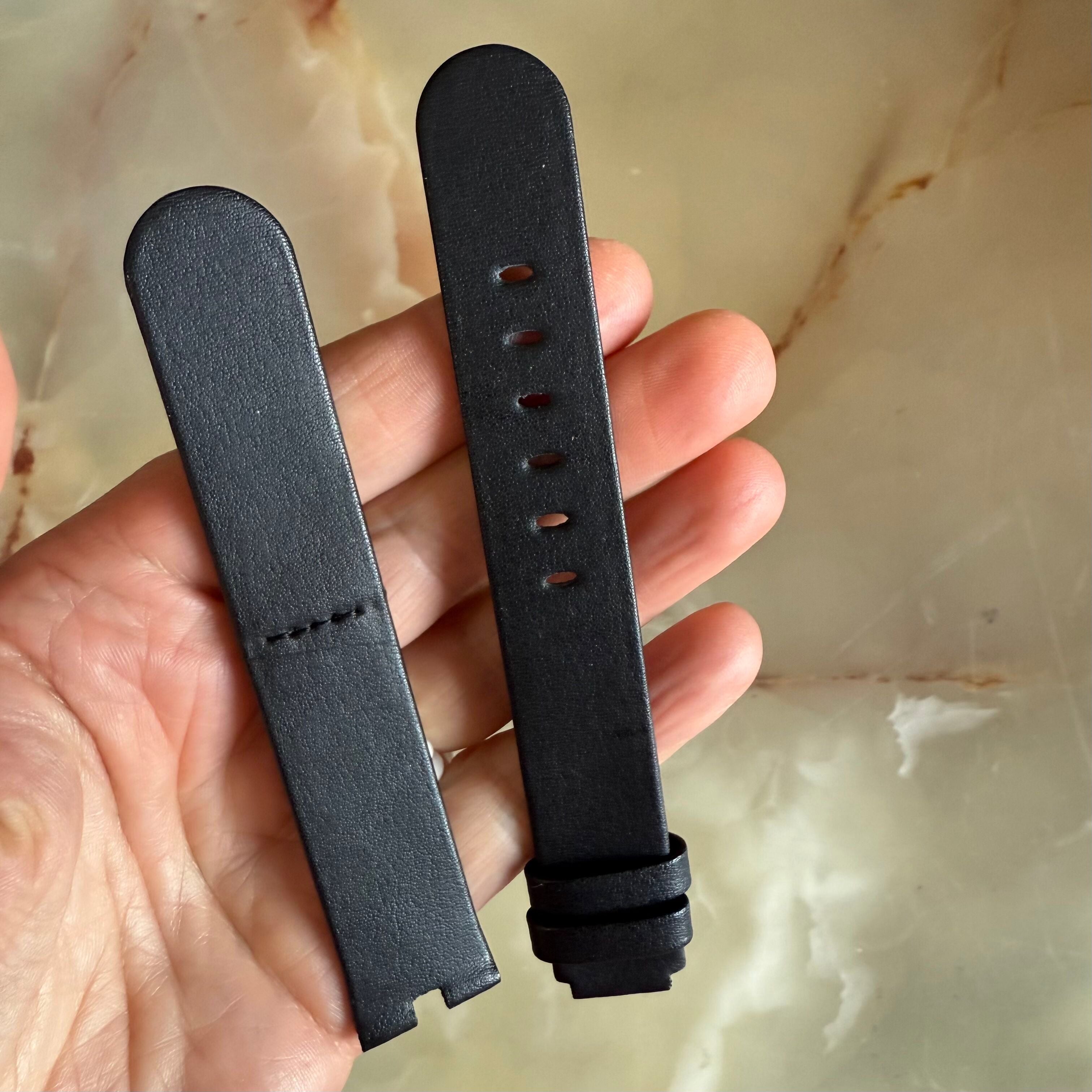 Authentic Baume & Mercier Black Calfskin Watch Strap Band 20mm