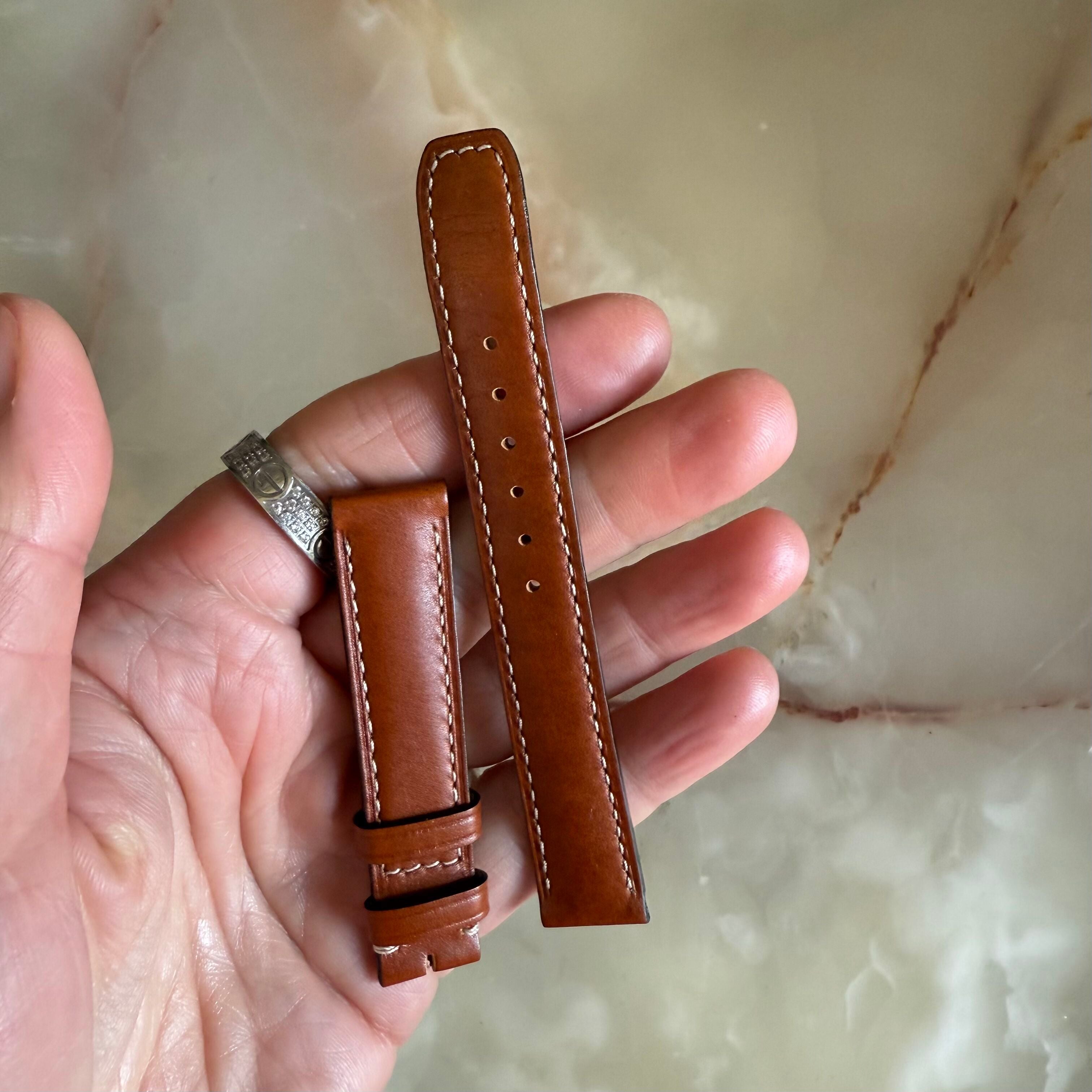 Authentic Baume & Mercier Brown Calfskin Watch Strap Band 15mm