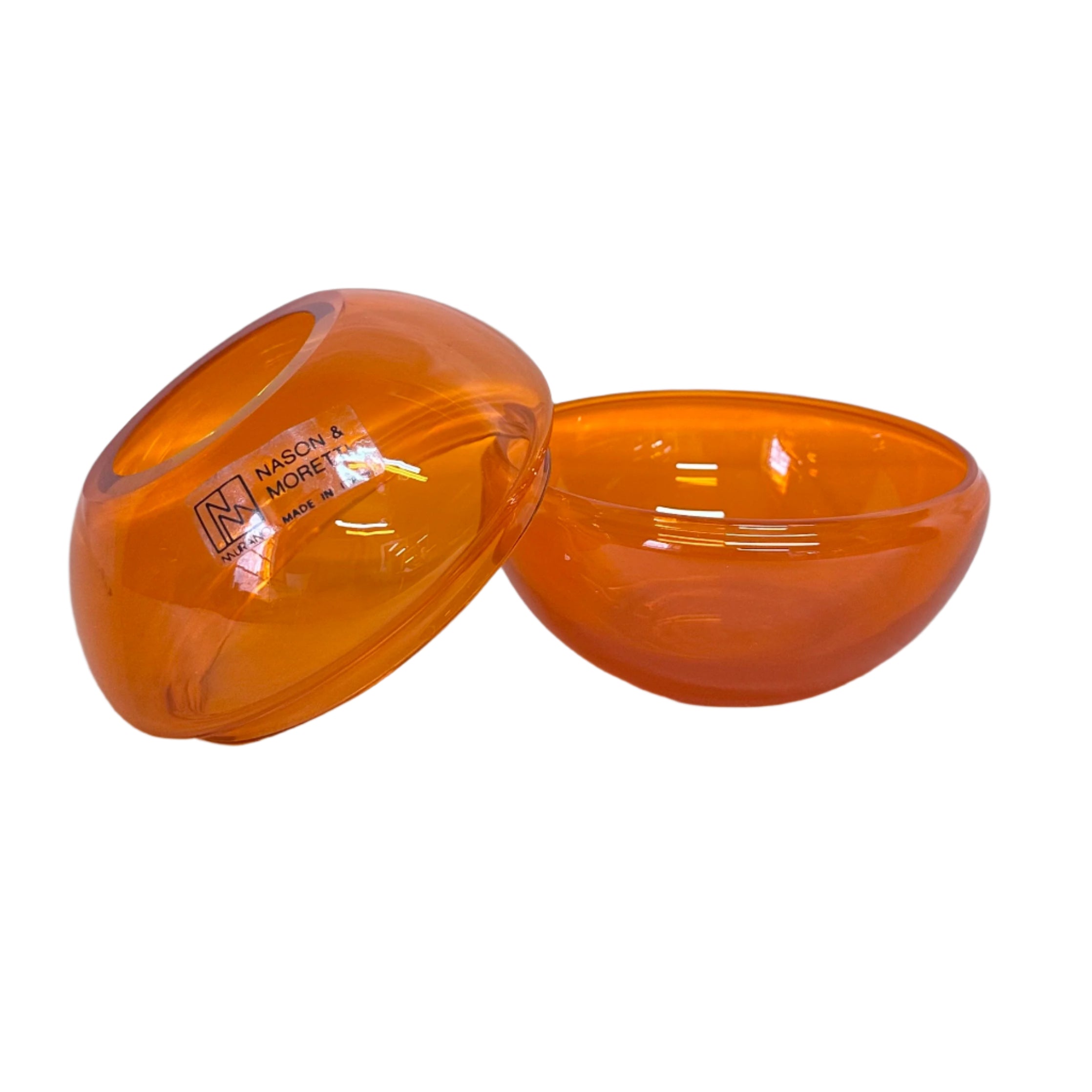 Nason & Moretti Murano Orange Candle Holder