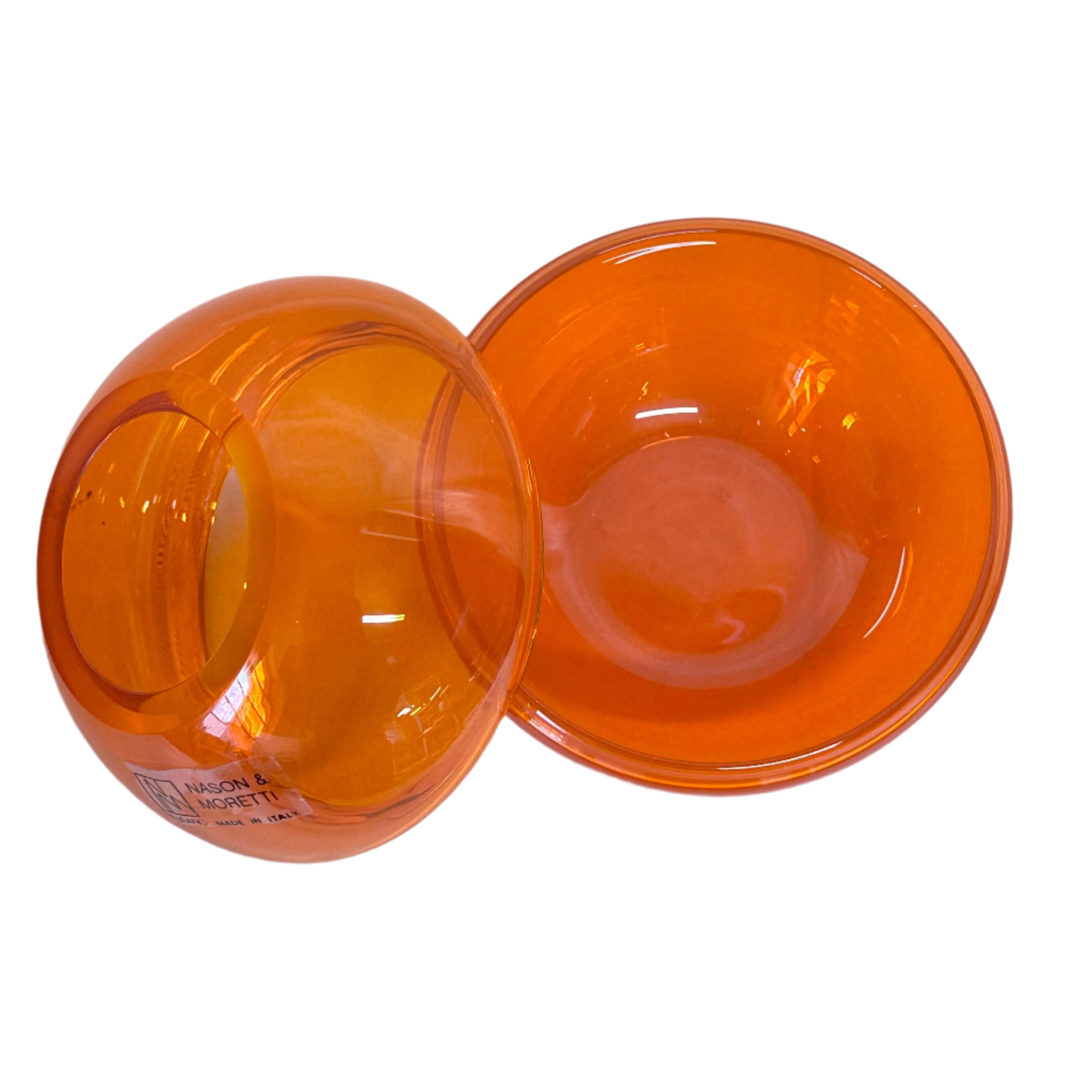 Nason & Moretti Murano Orange Candle Holder