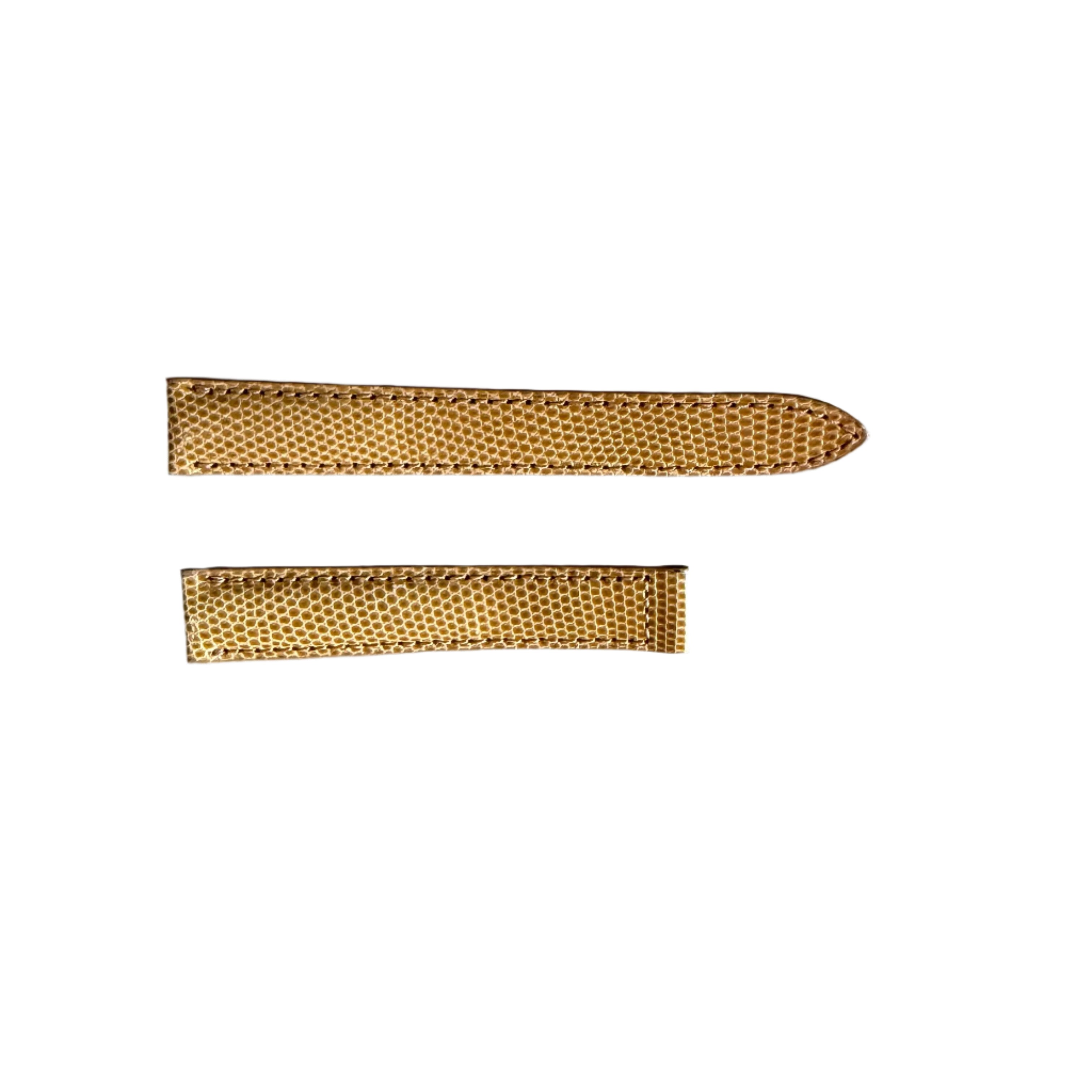 Authentic Baume & Mercier Beige Lizard Watch Strap Band 15mm