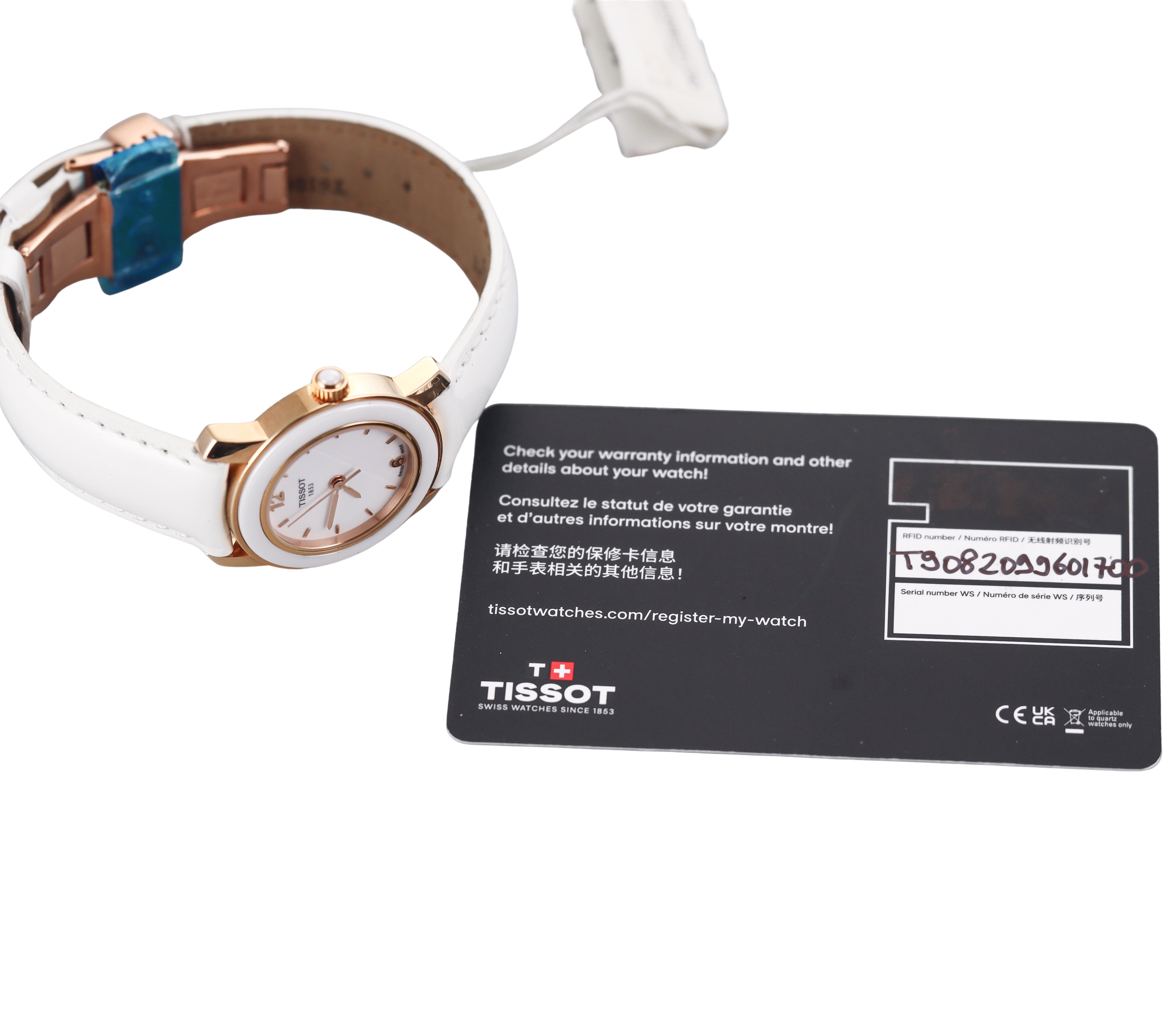 Tissot Cera 18k Rose Gold Ladies Watch T9082099601700