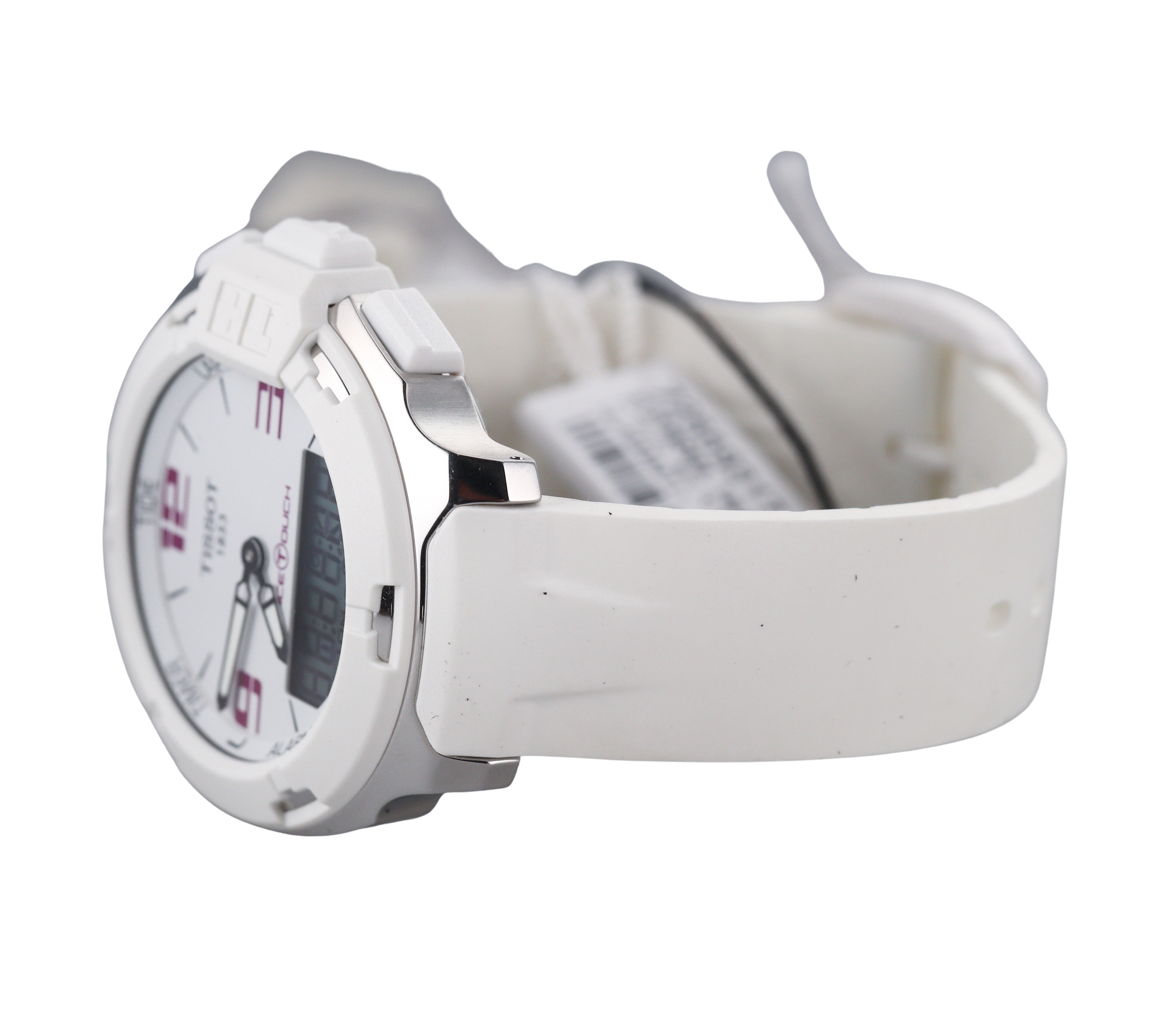 Tissot T-Race Analog Digital White Rubber Watch T0814201701700