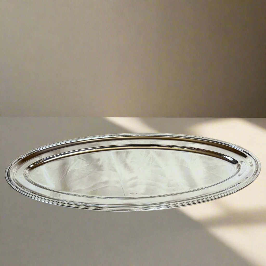 Christofle Albi Silver Plated Fish Platter-Oval Tray 4114270