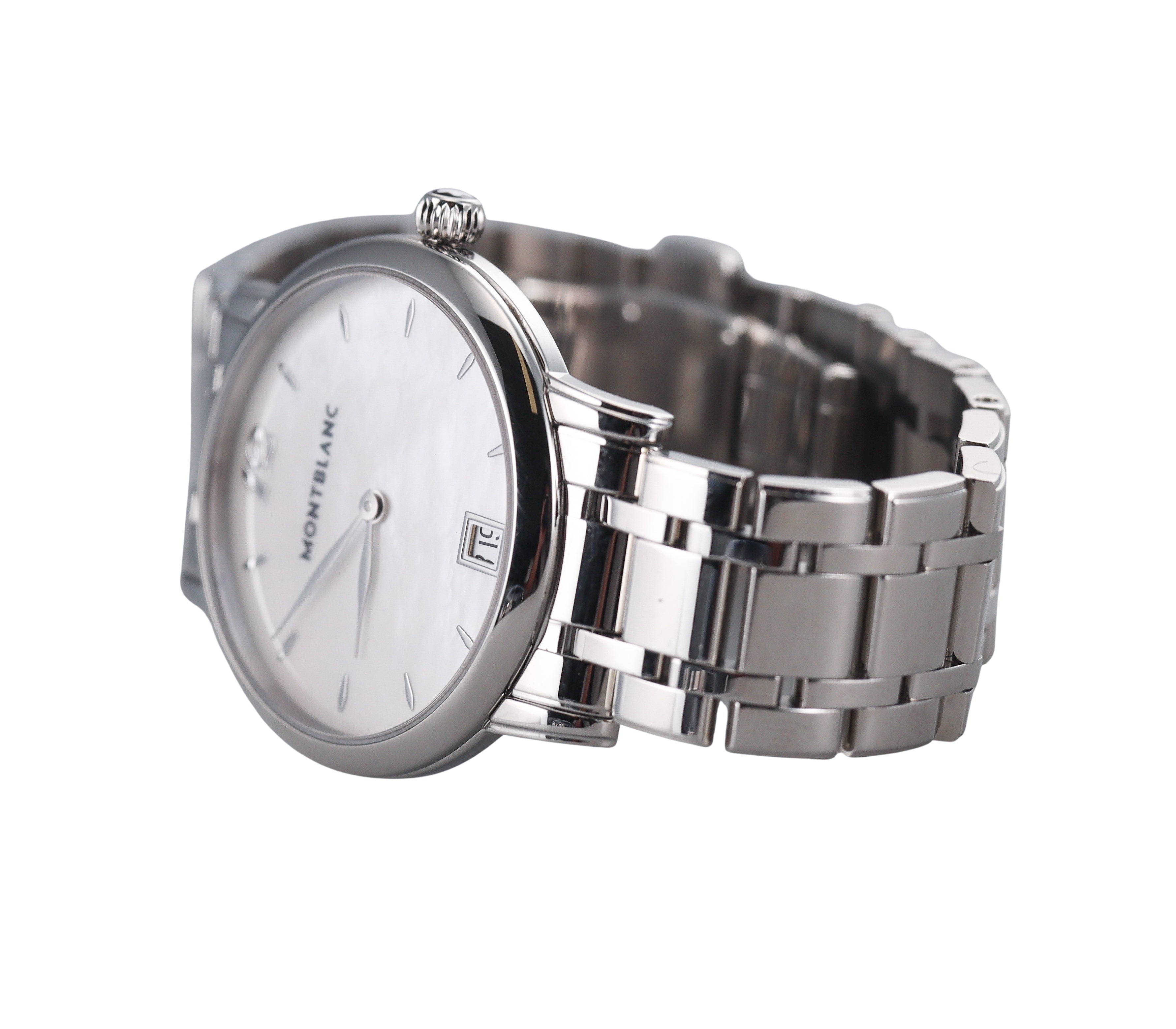 法螺貝36.1cm Montblanc Star Classique Mother of Pearl Ladies Quartz Watch 108764