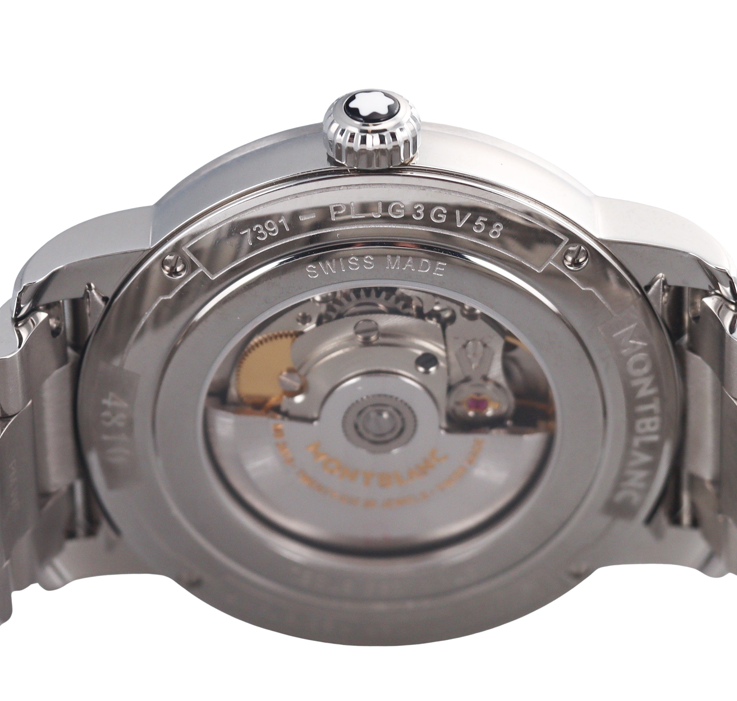 Montblanc 4810 Automatic Guilloche Dial Day Date Watch 114854