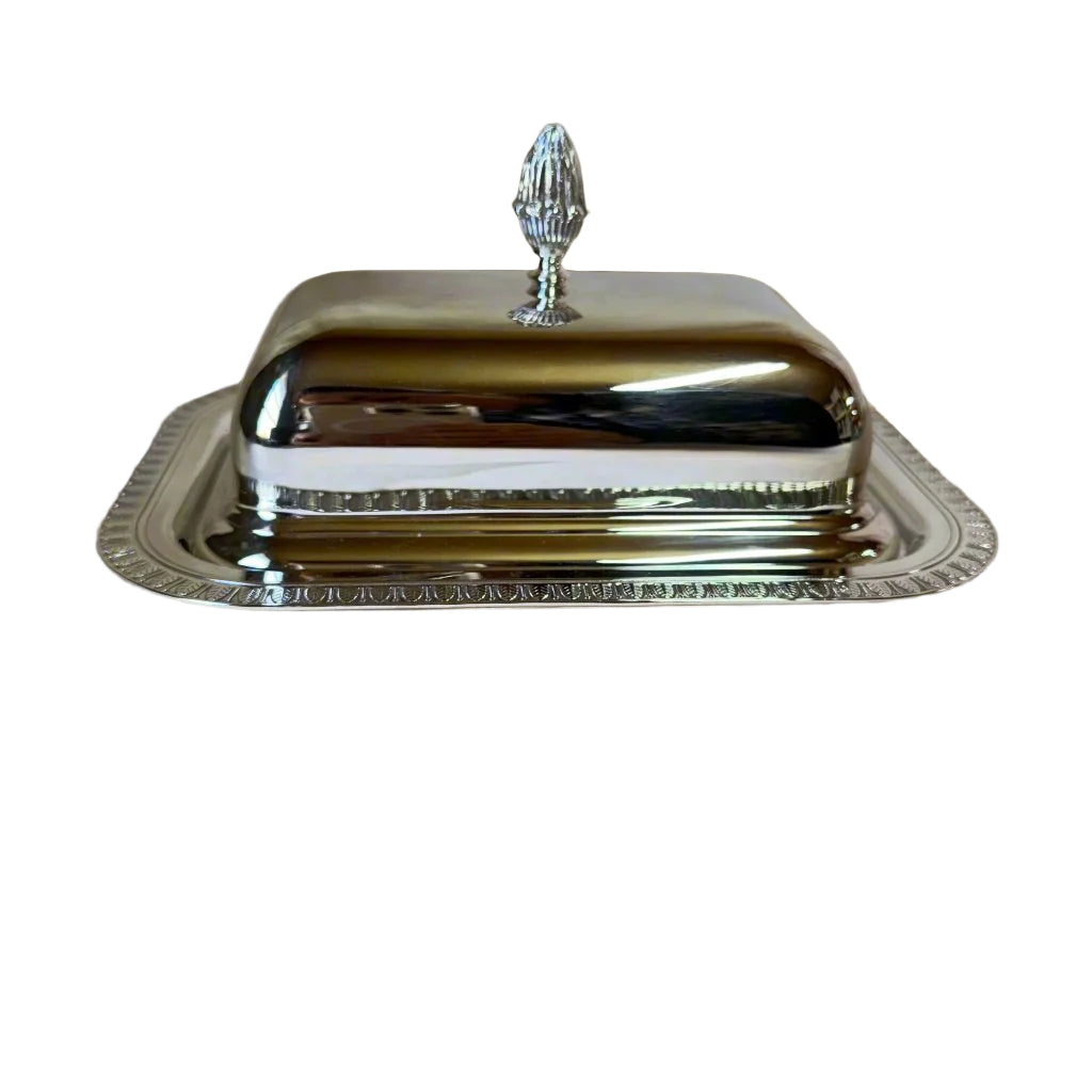 New Christofle Malmaison Silver Plated Rectangular Butter Dish 4224740