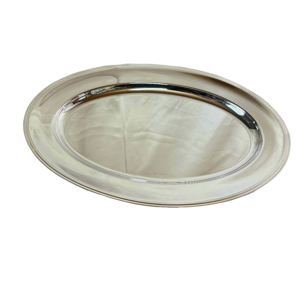 Christofle Albi Silver Plated Meat Platter-Oval Tray Large 4114145