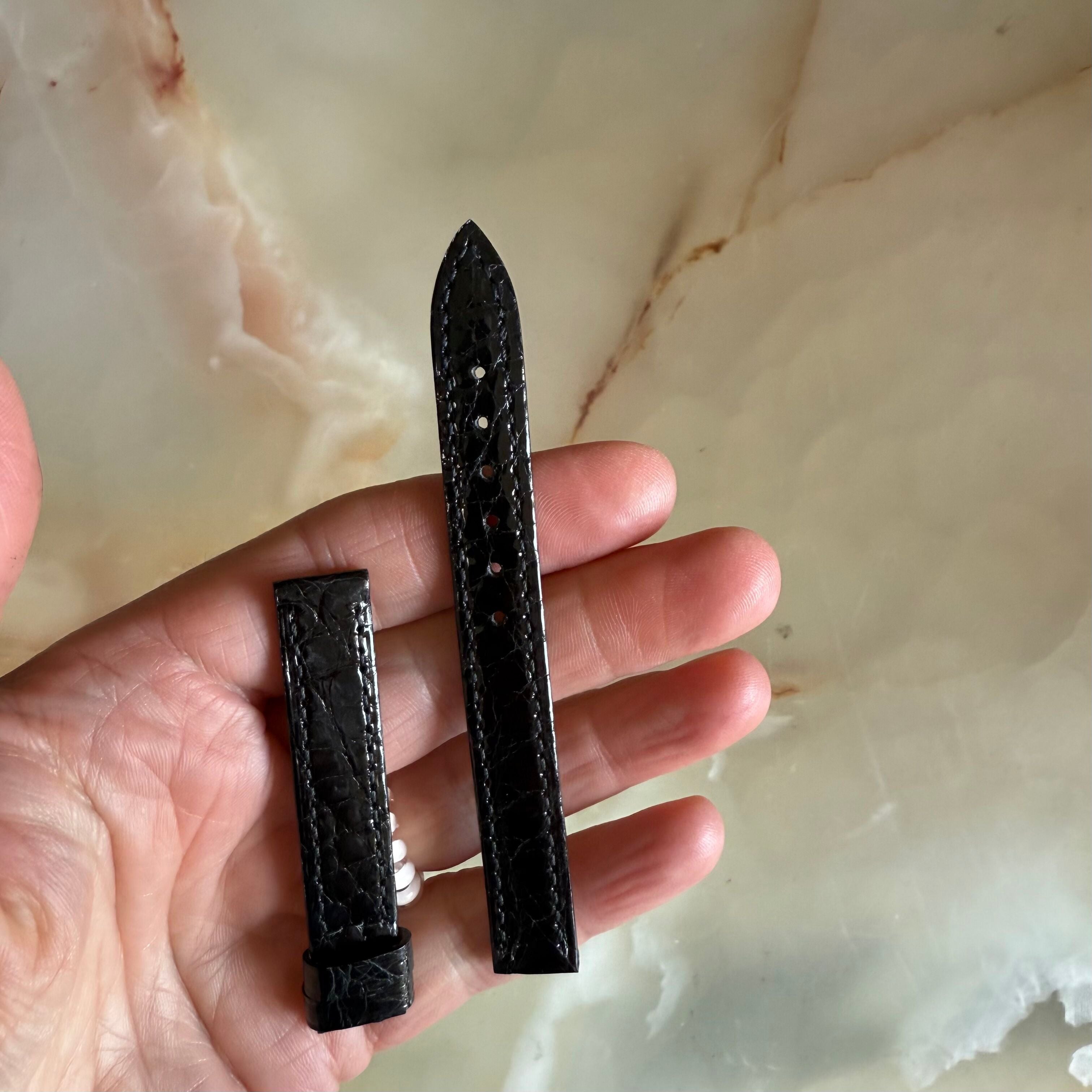Authentic Baume & Mercier Black Alligator Watch Strap Band 12mm