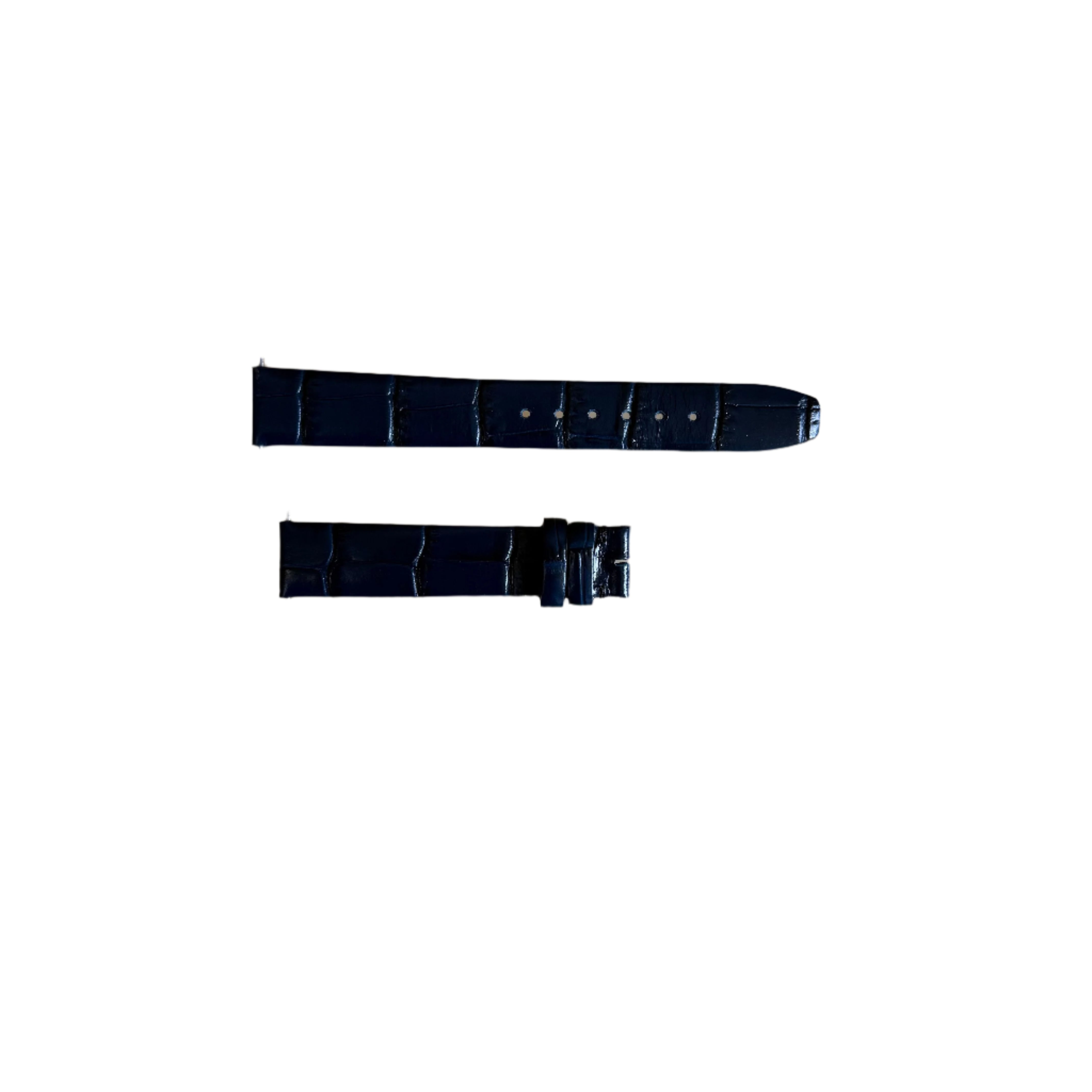 Authentic Baume & Mercier Blue Leather Watch Strap Band 15mm