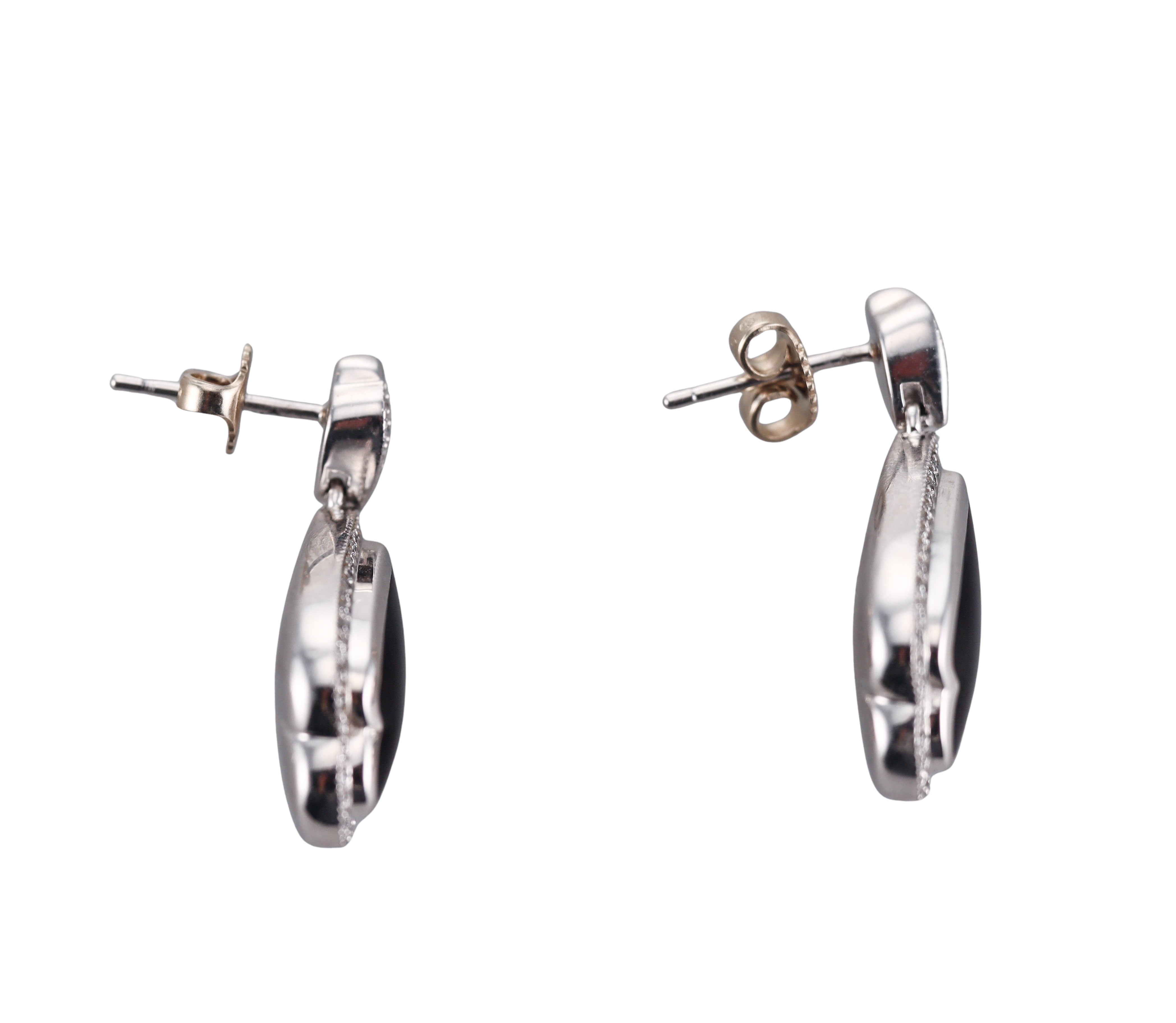 Kabana 14K White Gold Mother of Pearl Diamond Drop Earrings